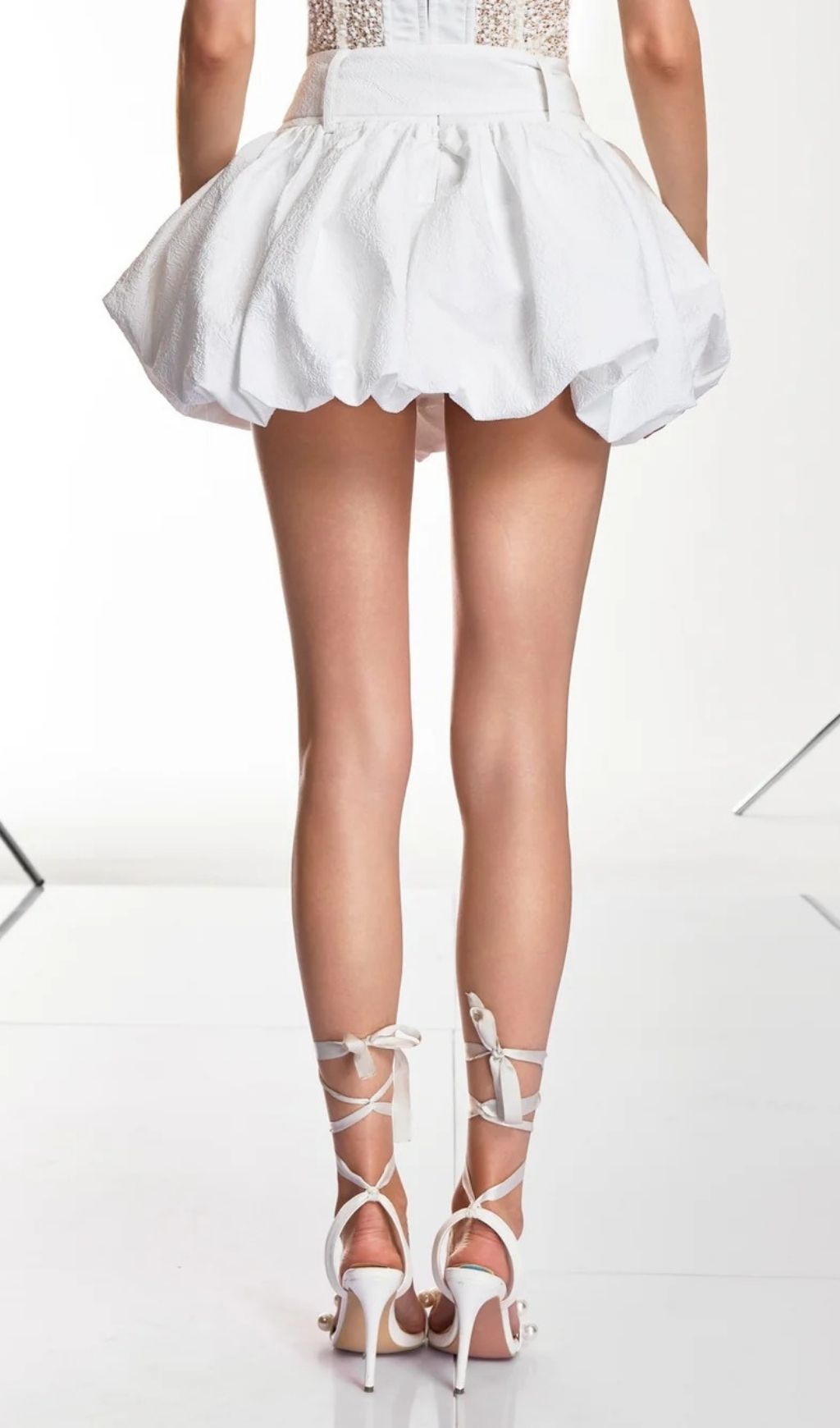 Lethan Bubble Skirt With Belt