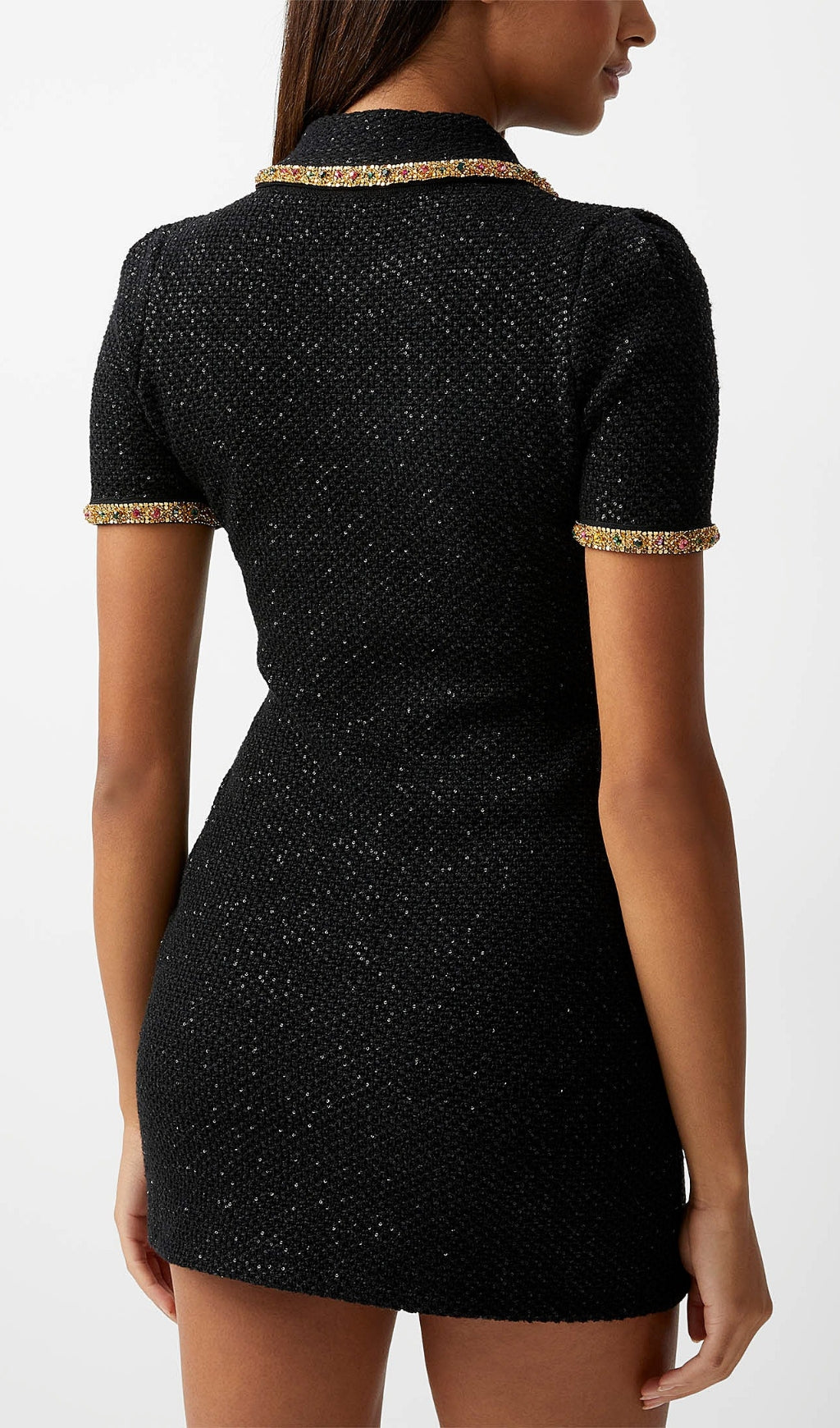 Ankti Black Knit Mini Dress