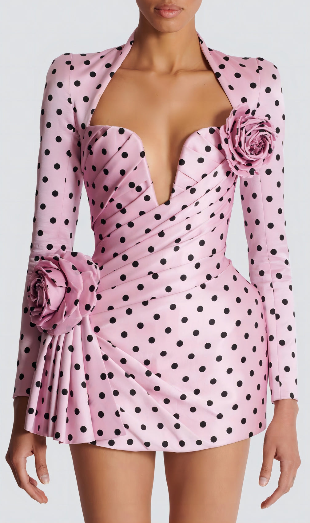 Polka Dots Short Printed Dress
