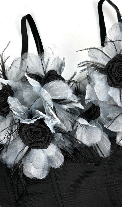 Dewei Flower Crop Top