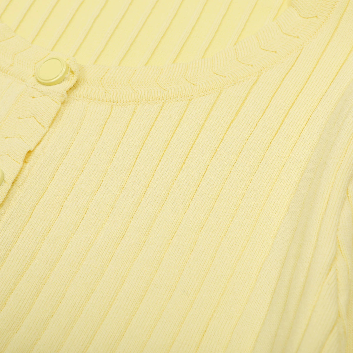 Jackie Yellow Ribbed Knit Maxi Dress & Cardigan Set