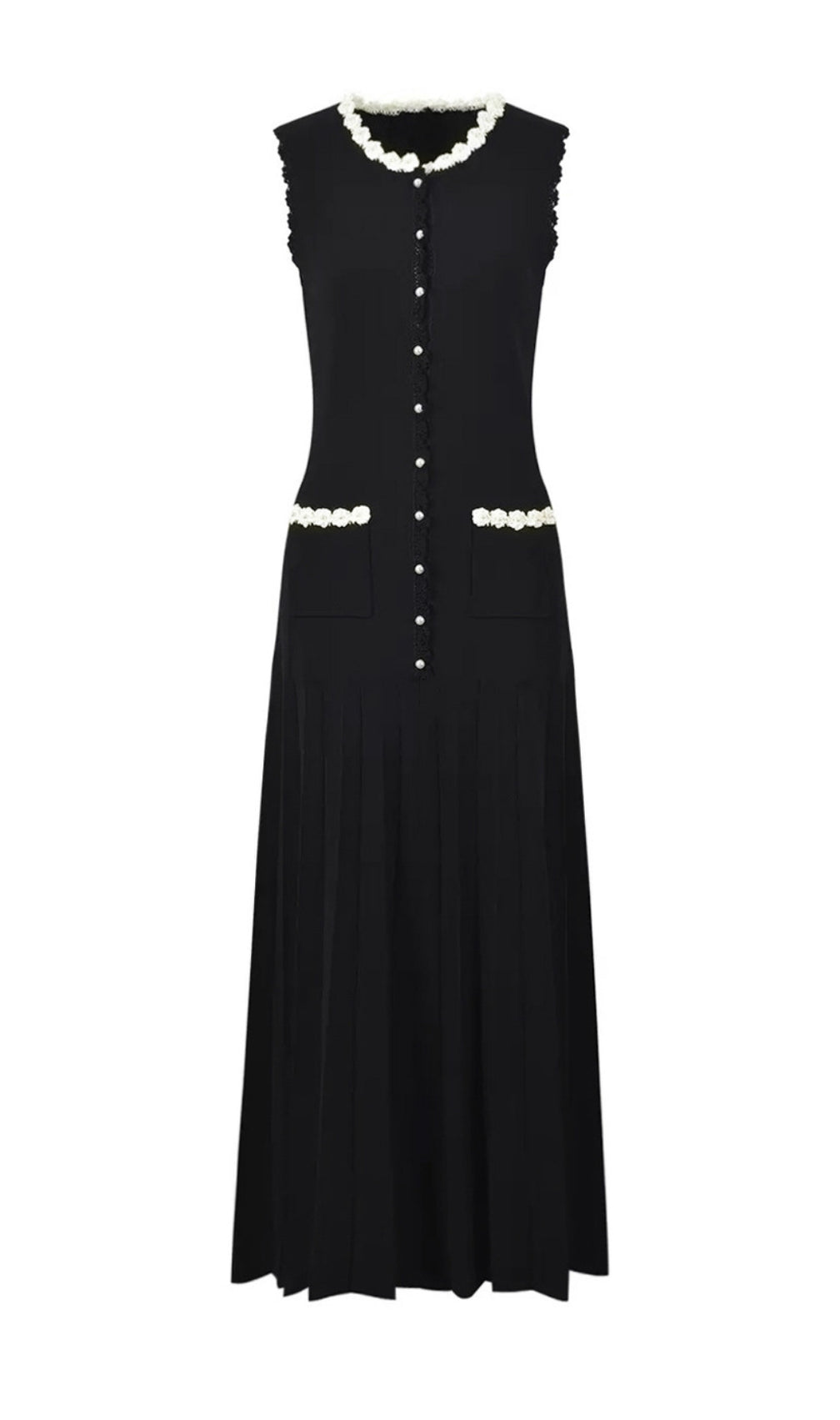 Elsa Sleeveless Bead Maxi Dress