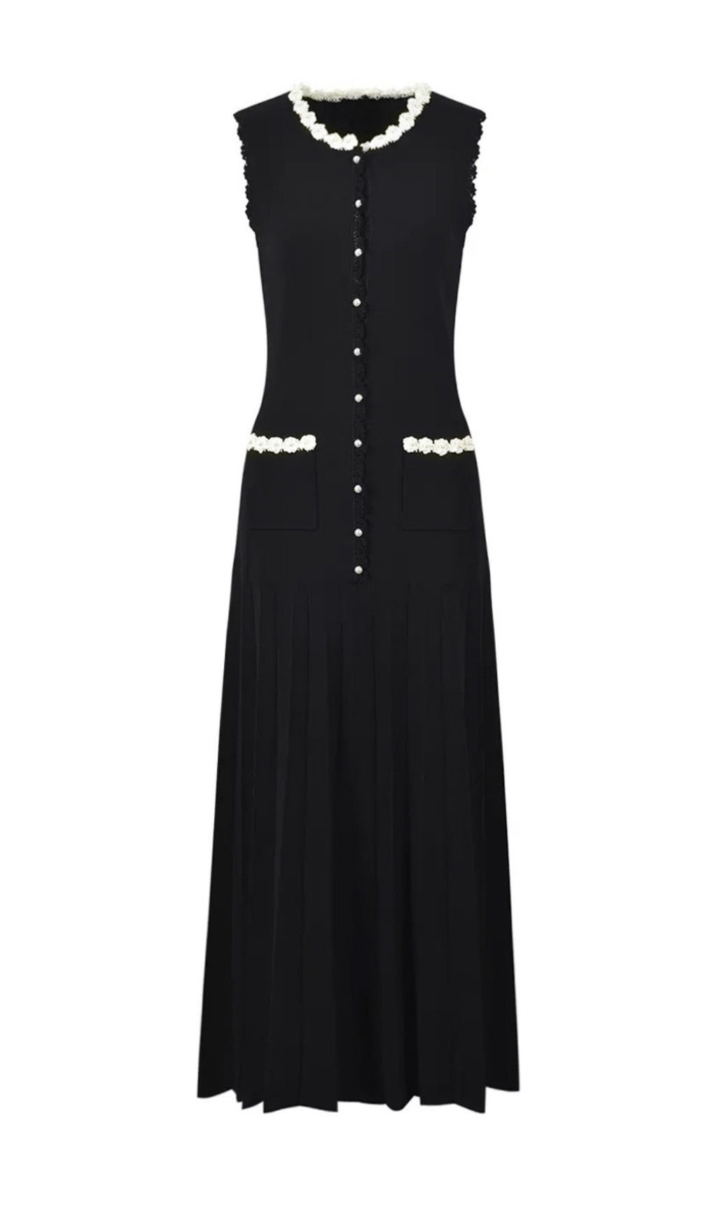 Elsa Sleeveless Bead Maxi Dress