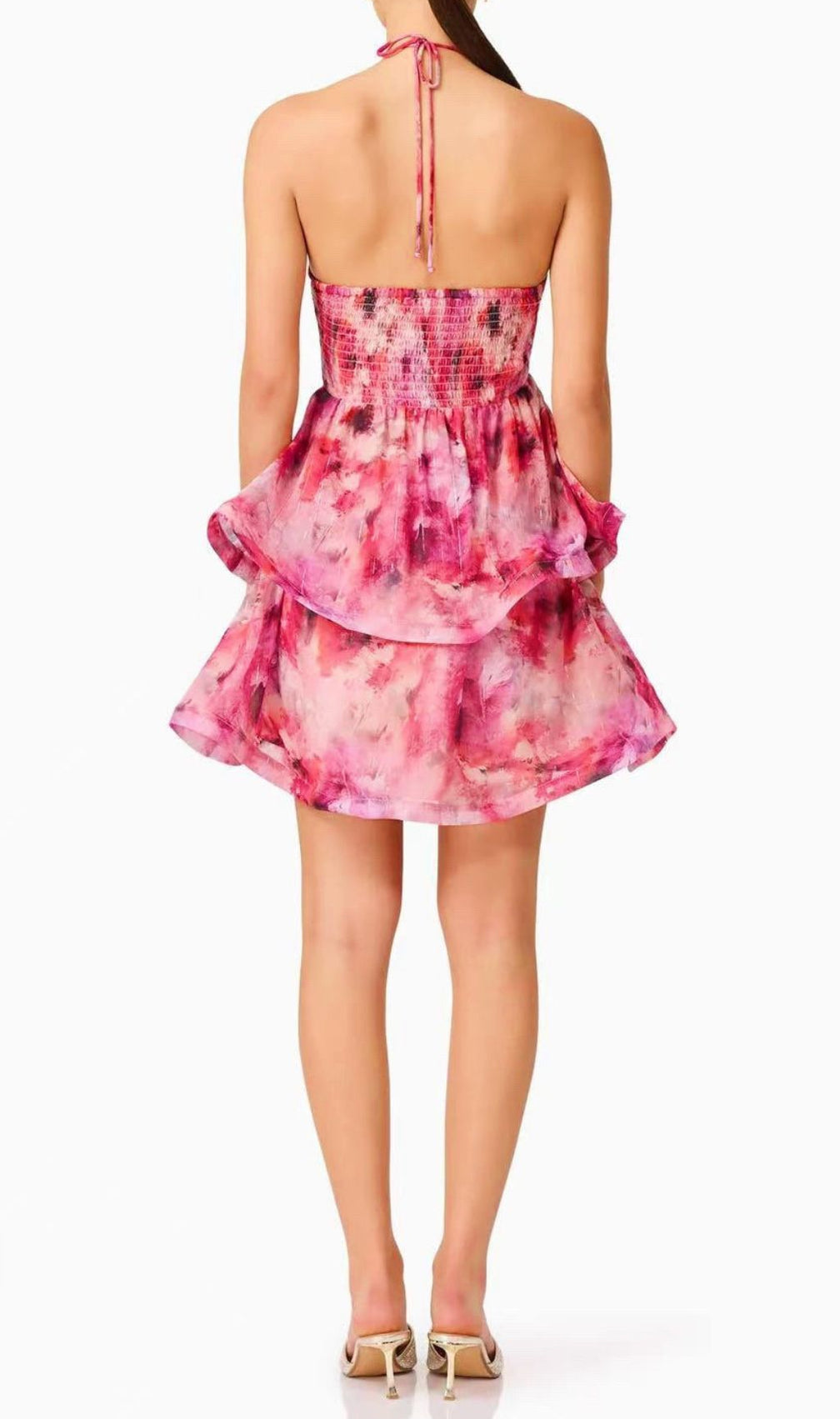 Fantine Flower Printed Mini Dress