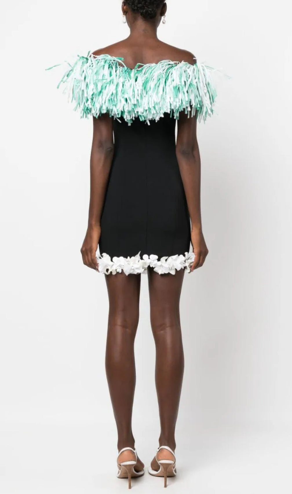 Aqila Tassel Flower Mini Dress