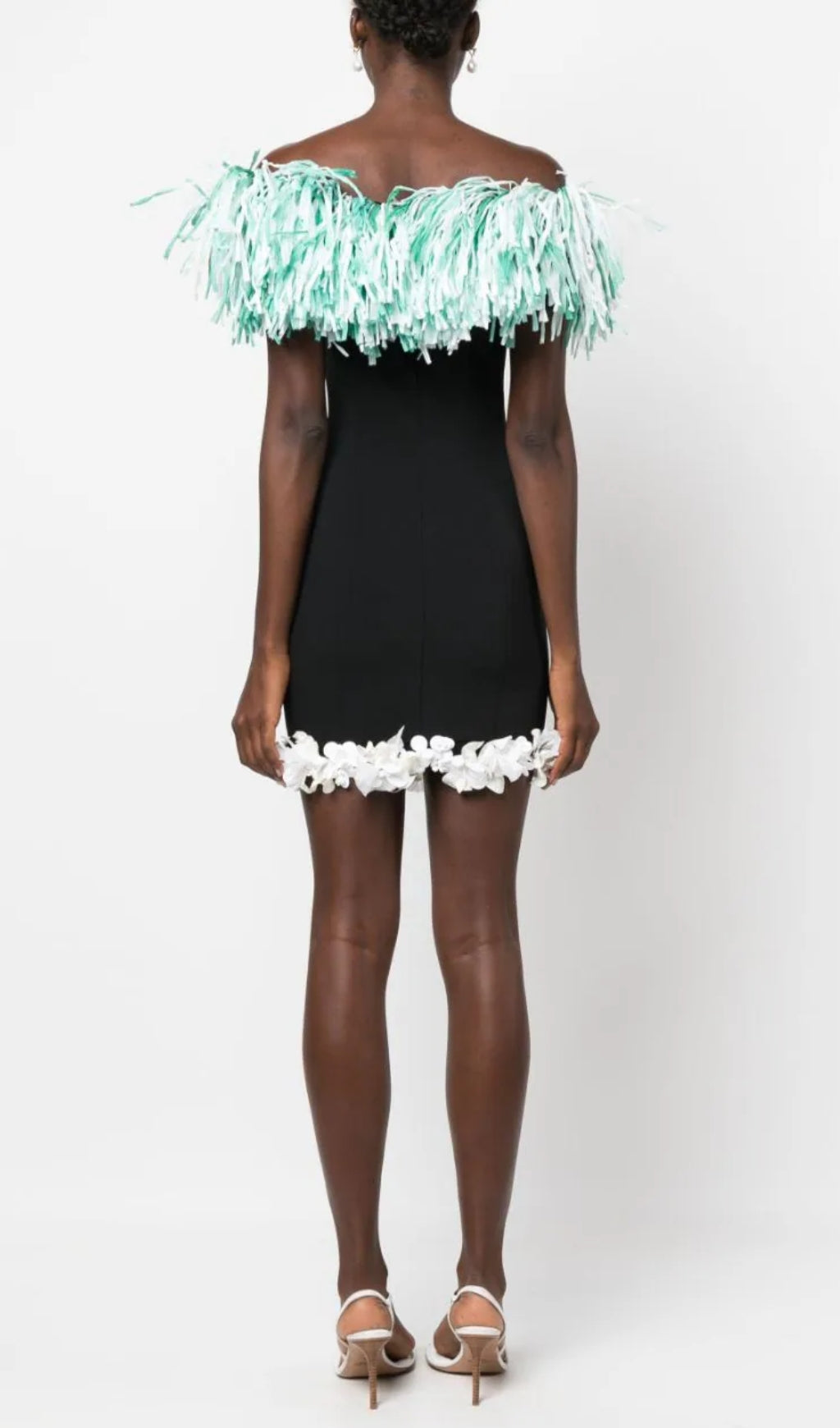 Aqila Tassel Flower Mini Dress