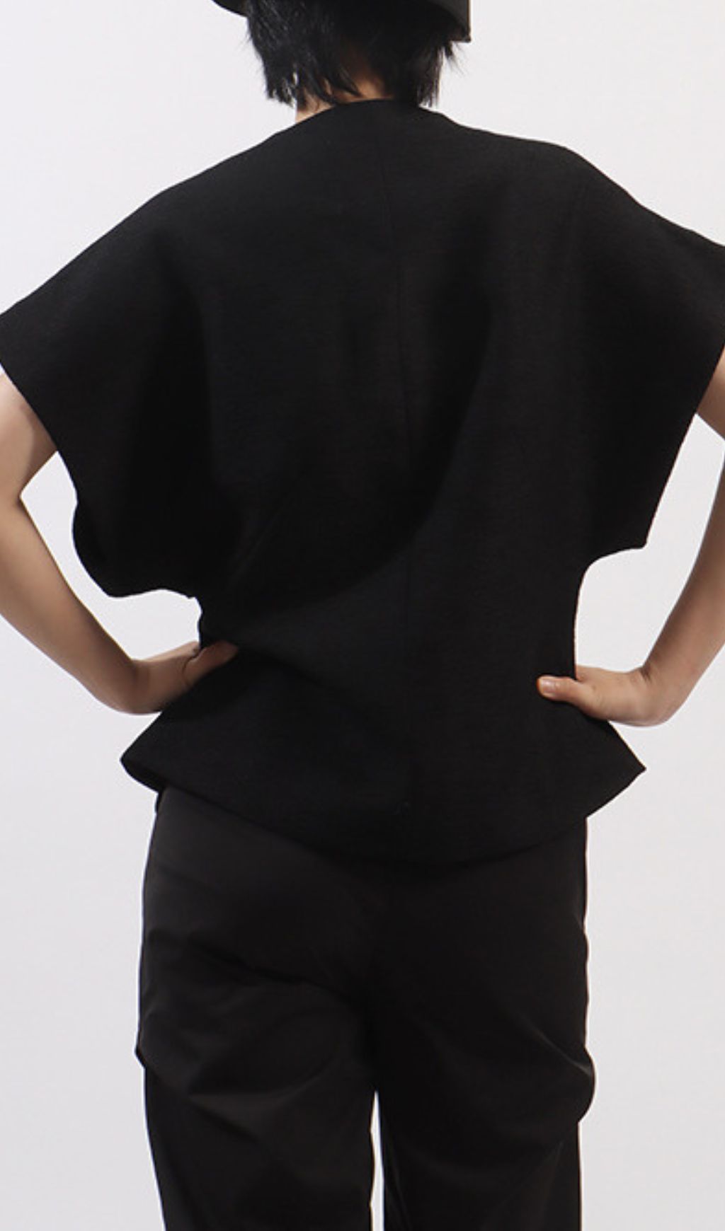 Gen Black Diamante Vest