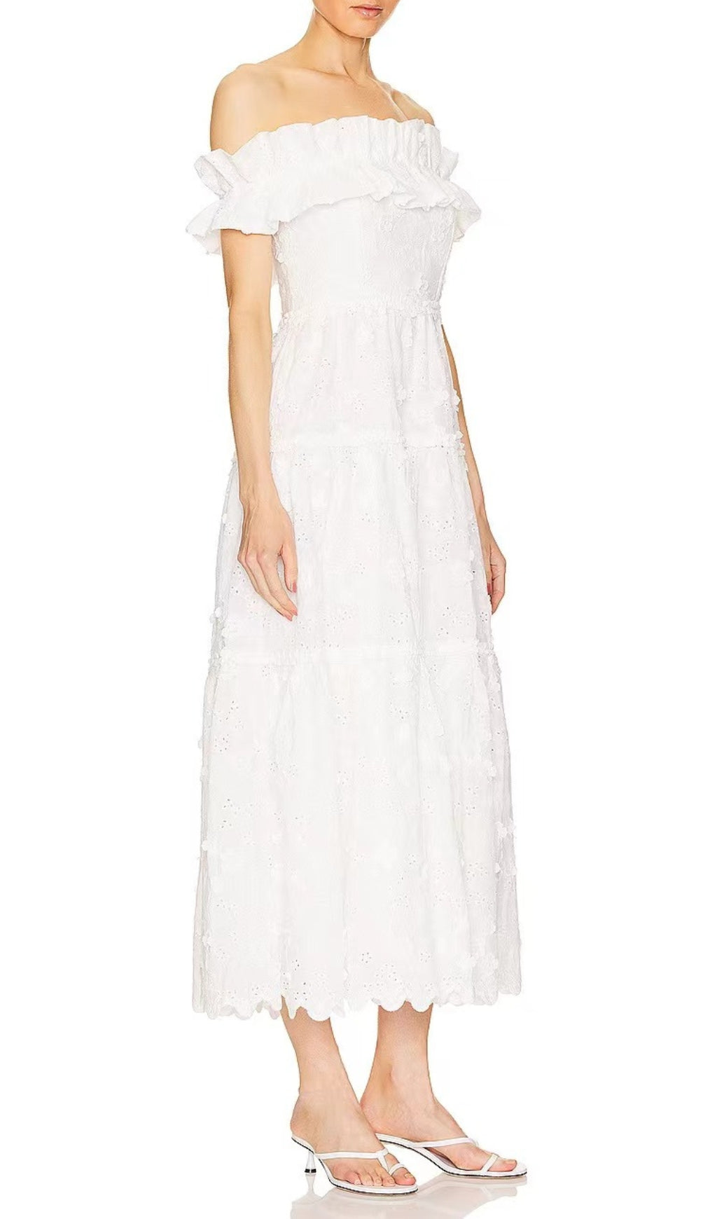 Auretta One Shoulder Midi Dress