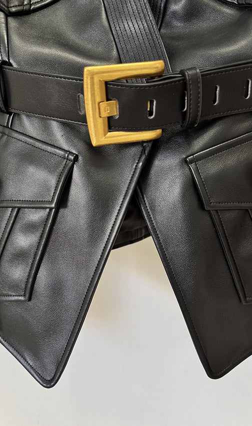 Gustavo Black Belt Jacket