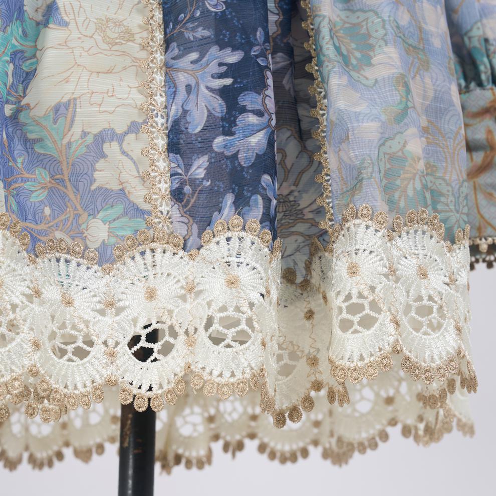 Gladys Printed Long Sleeve Shirt & Skirt Set