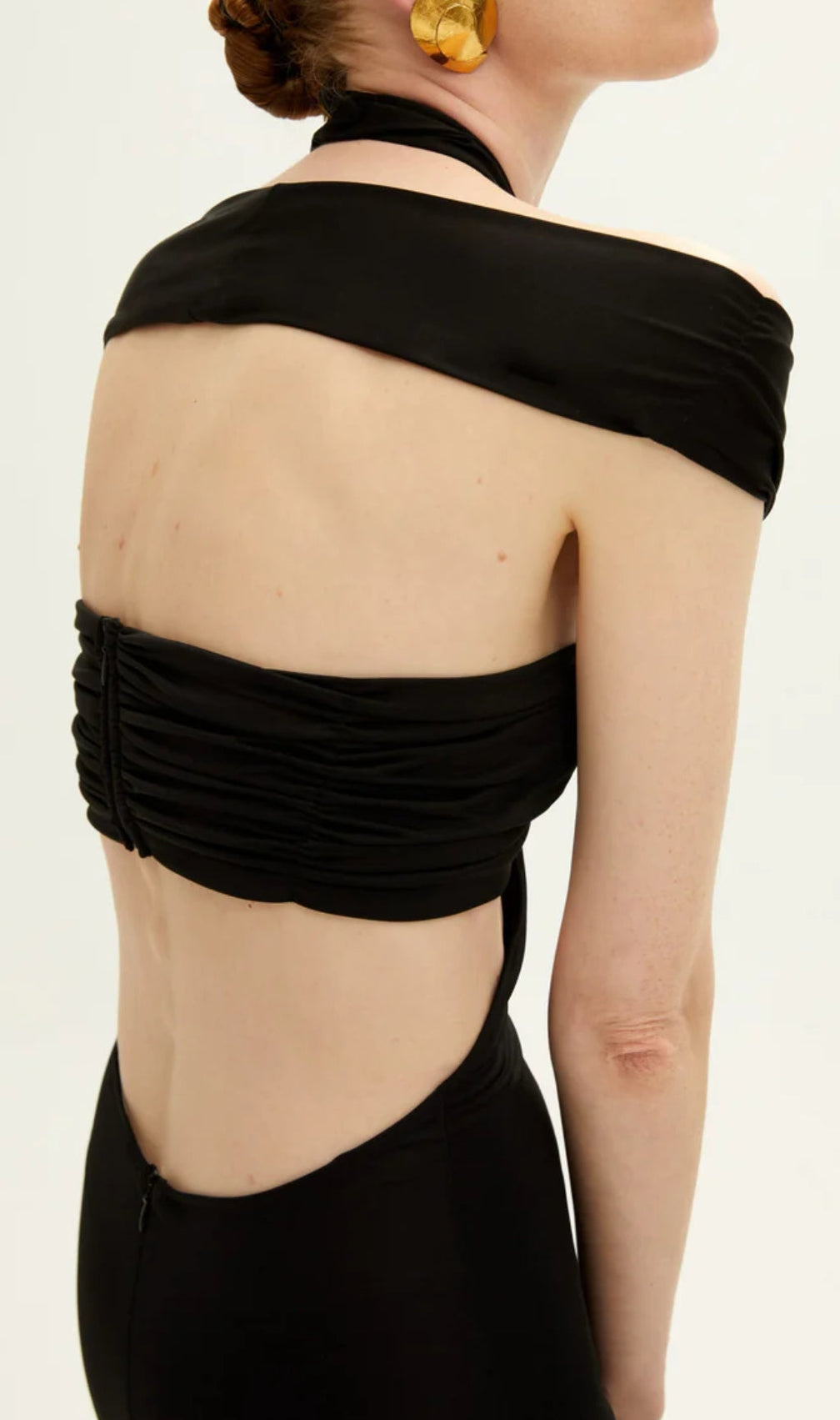 Arke Black Cutout Maxi Bandage Dress