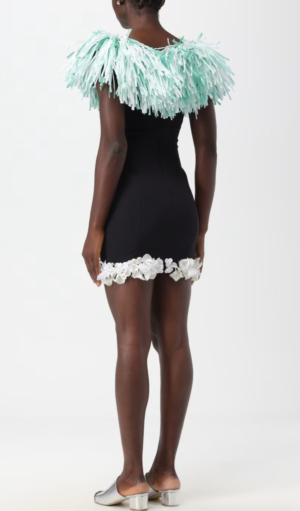 Aqila Tassel Flower Mini Dress