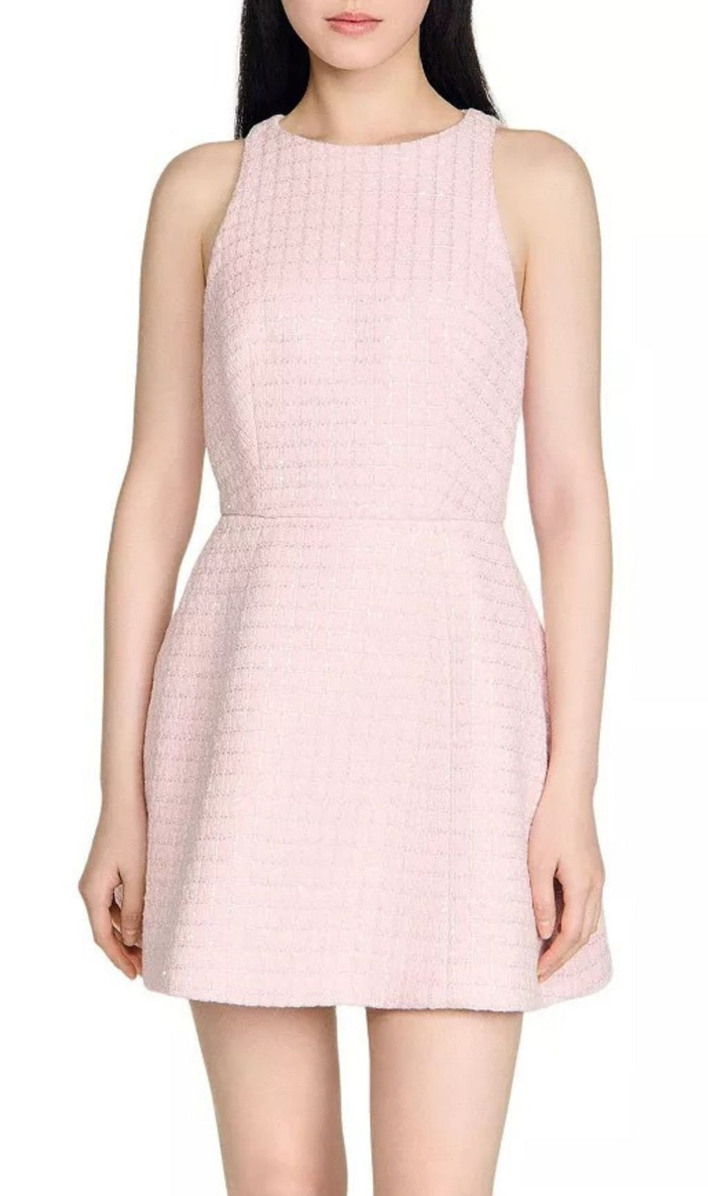 Pink Sequin Short Dress