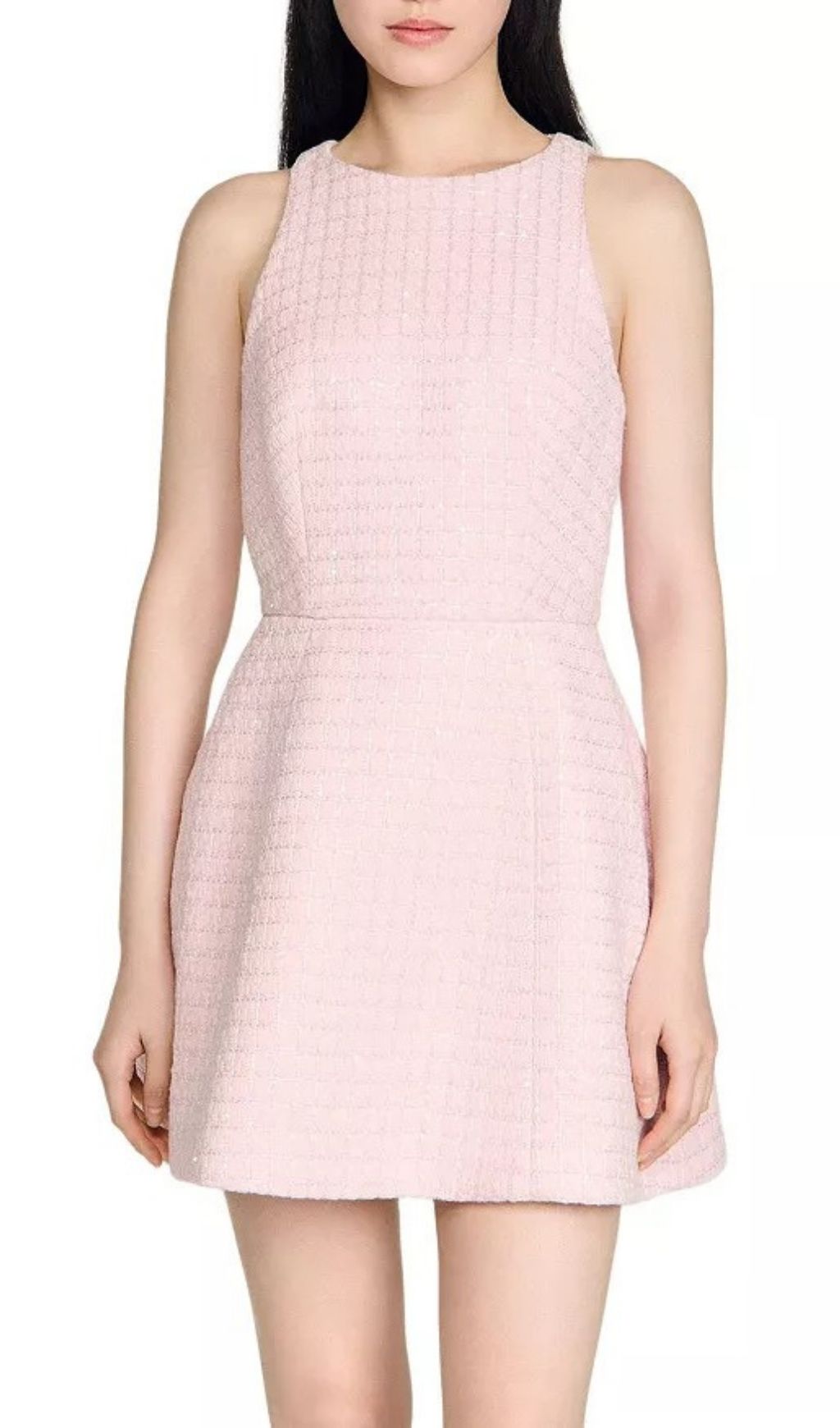 Pink Sequin Short Dress