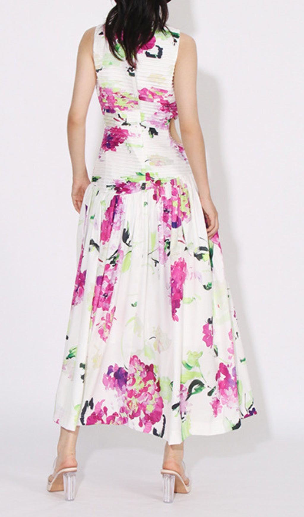 Asani Floral Cutout Maxi Dress