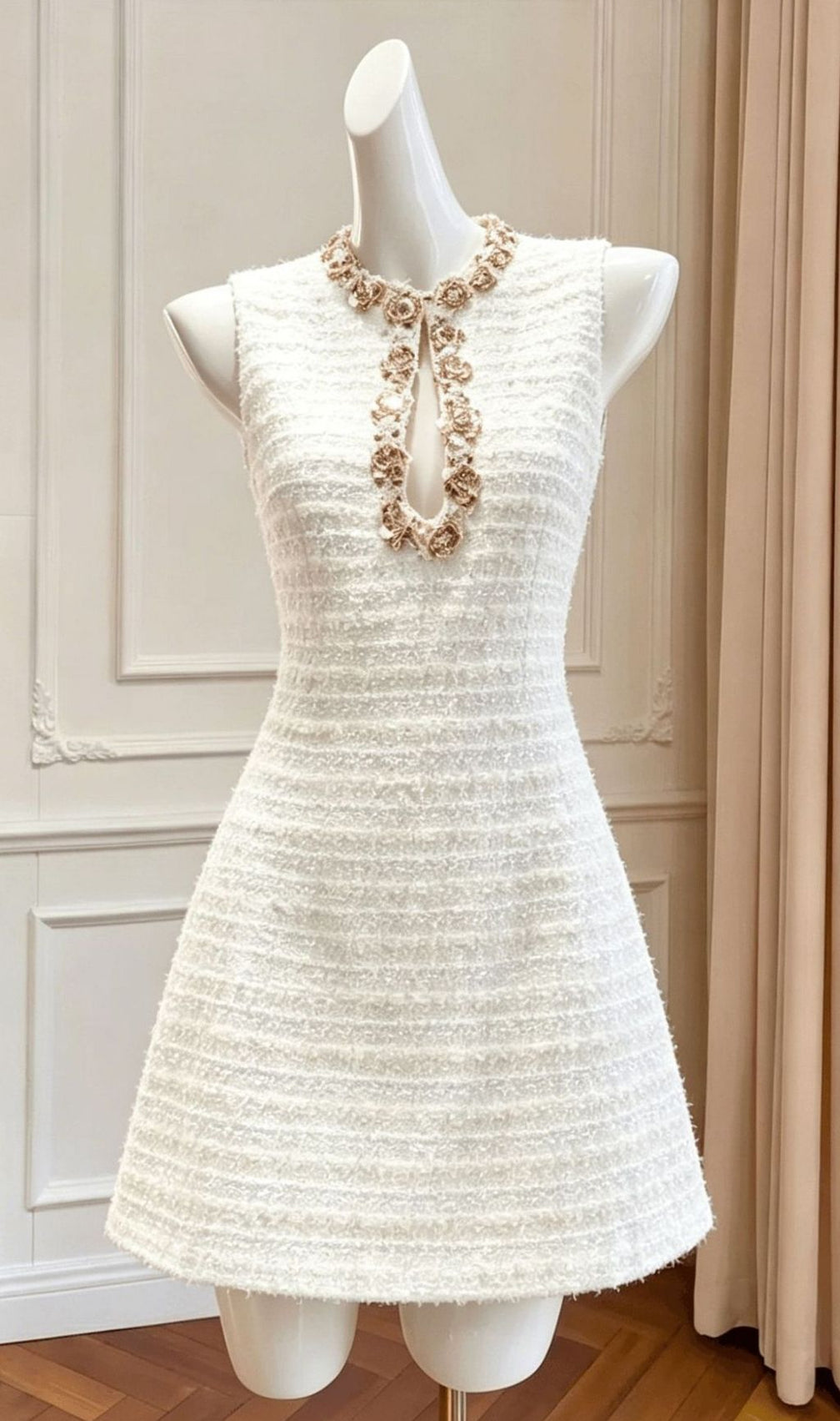 Kimbella Glamorous Sleeveless Diamante Mini Dress - Sparkle & Chic Evening Wear