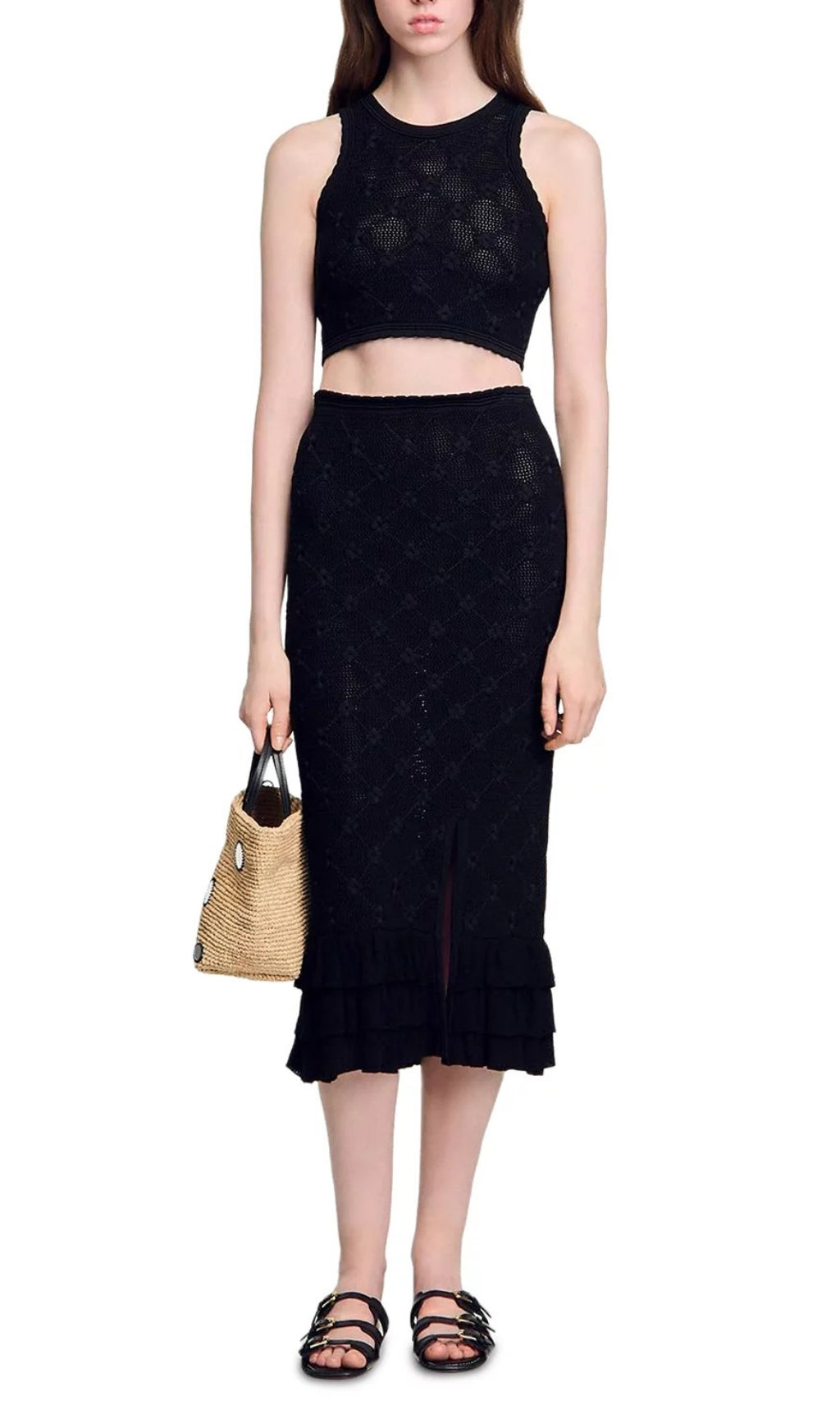 Knit Midi Skirt