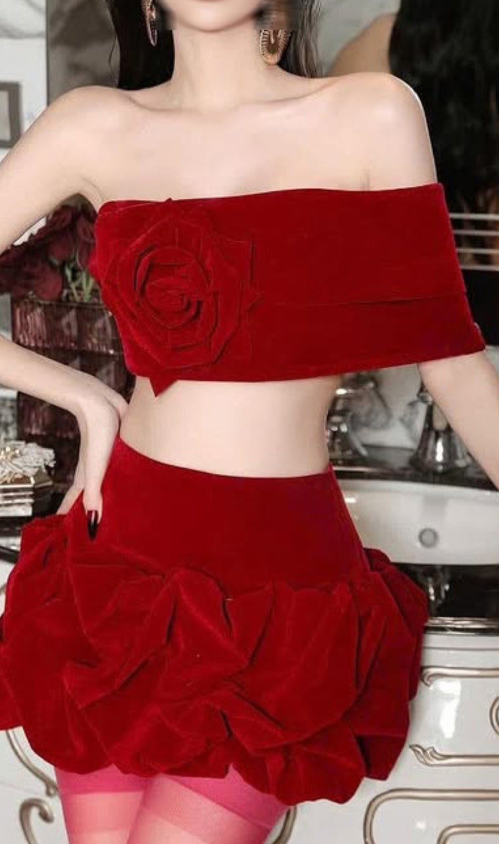 Elvira Flower Two-Piece Set