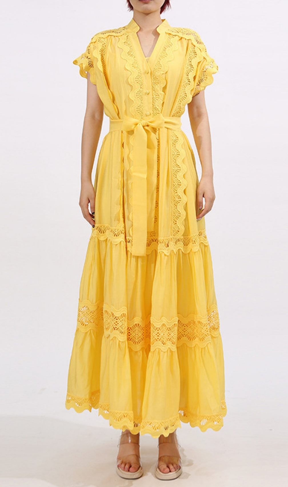 Fritzi V-Neck Maxi Dress
