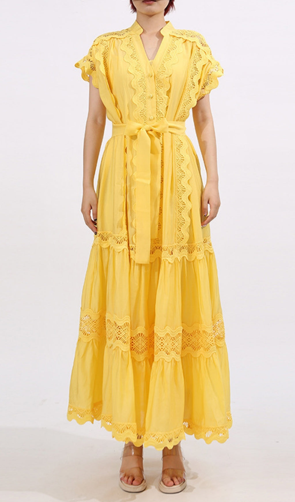 Fritzi V-Neck Maxi Dress