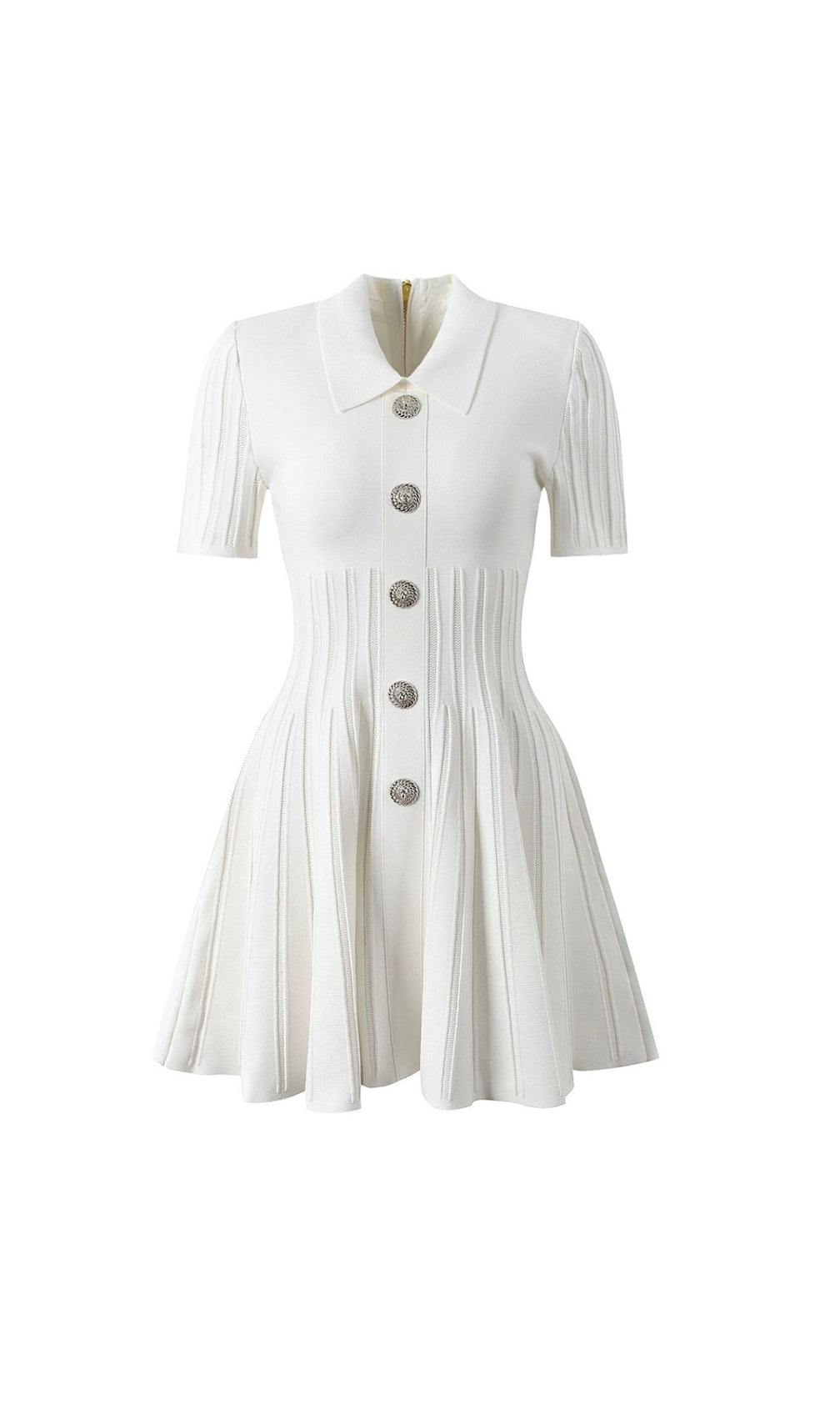 Eliezer Lapel Knit Mini Dress