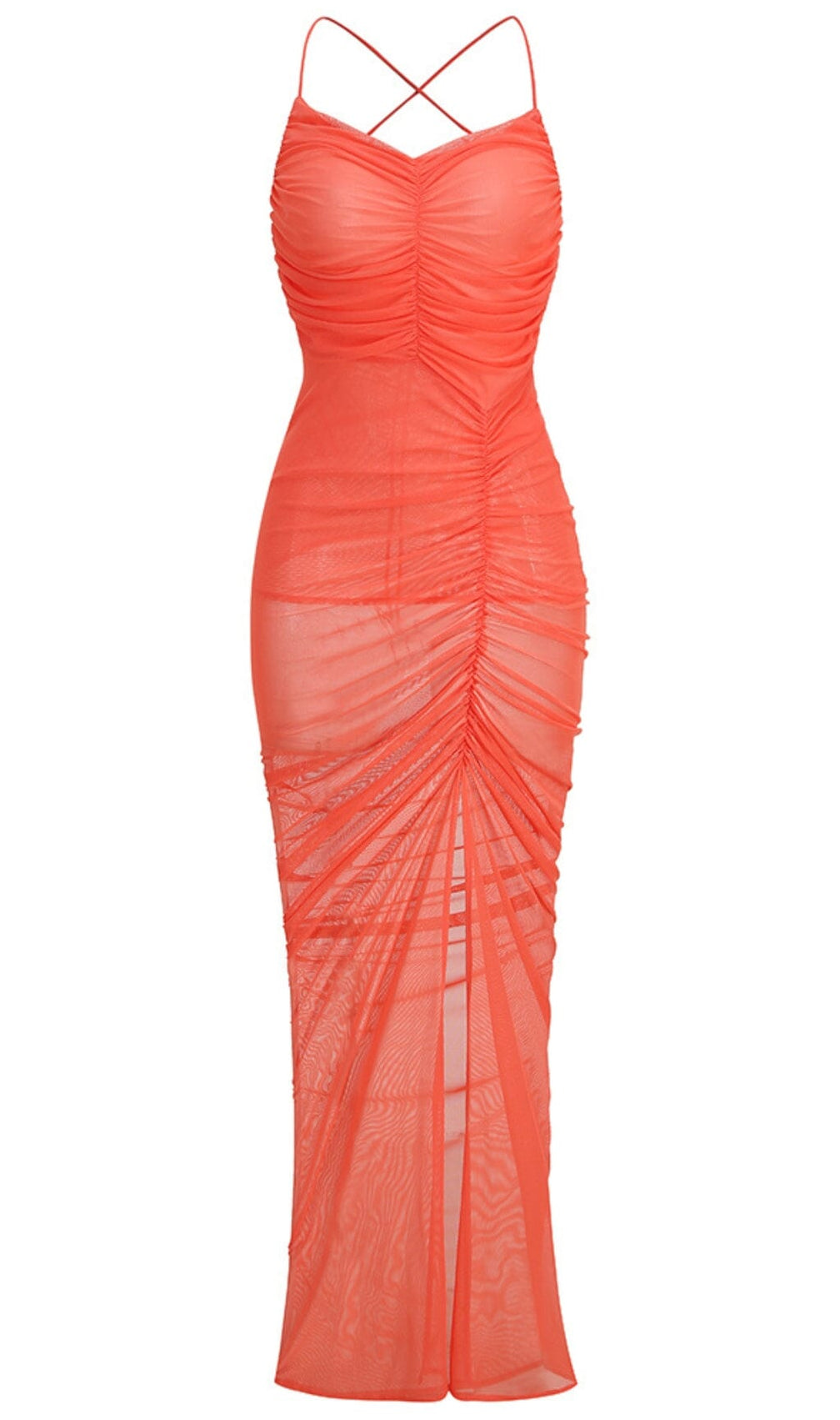 Perspective Strappy Maxi Dress In Mauve