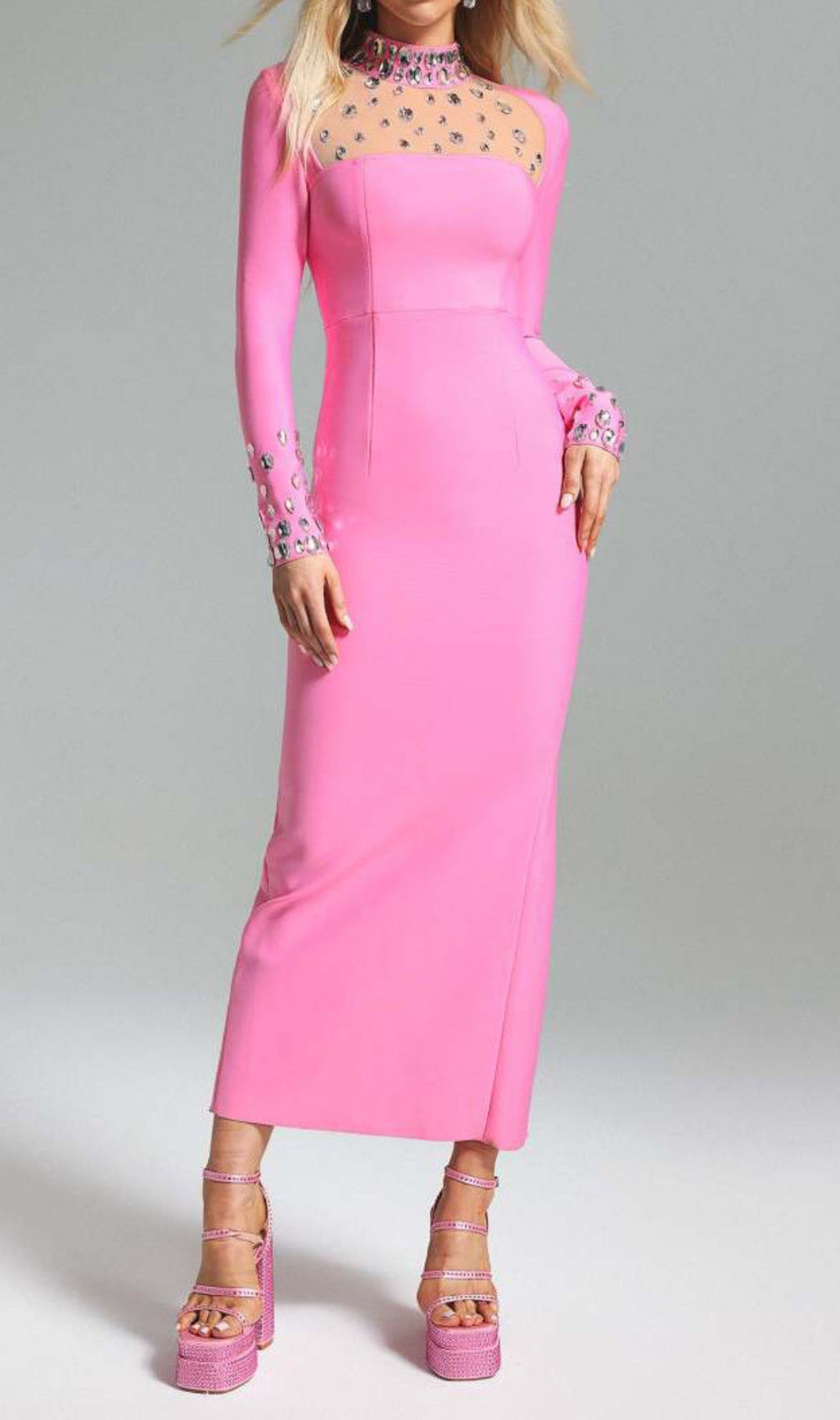 Arin Crystal Embroidered Maxi Dress