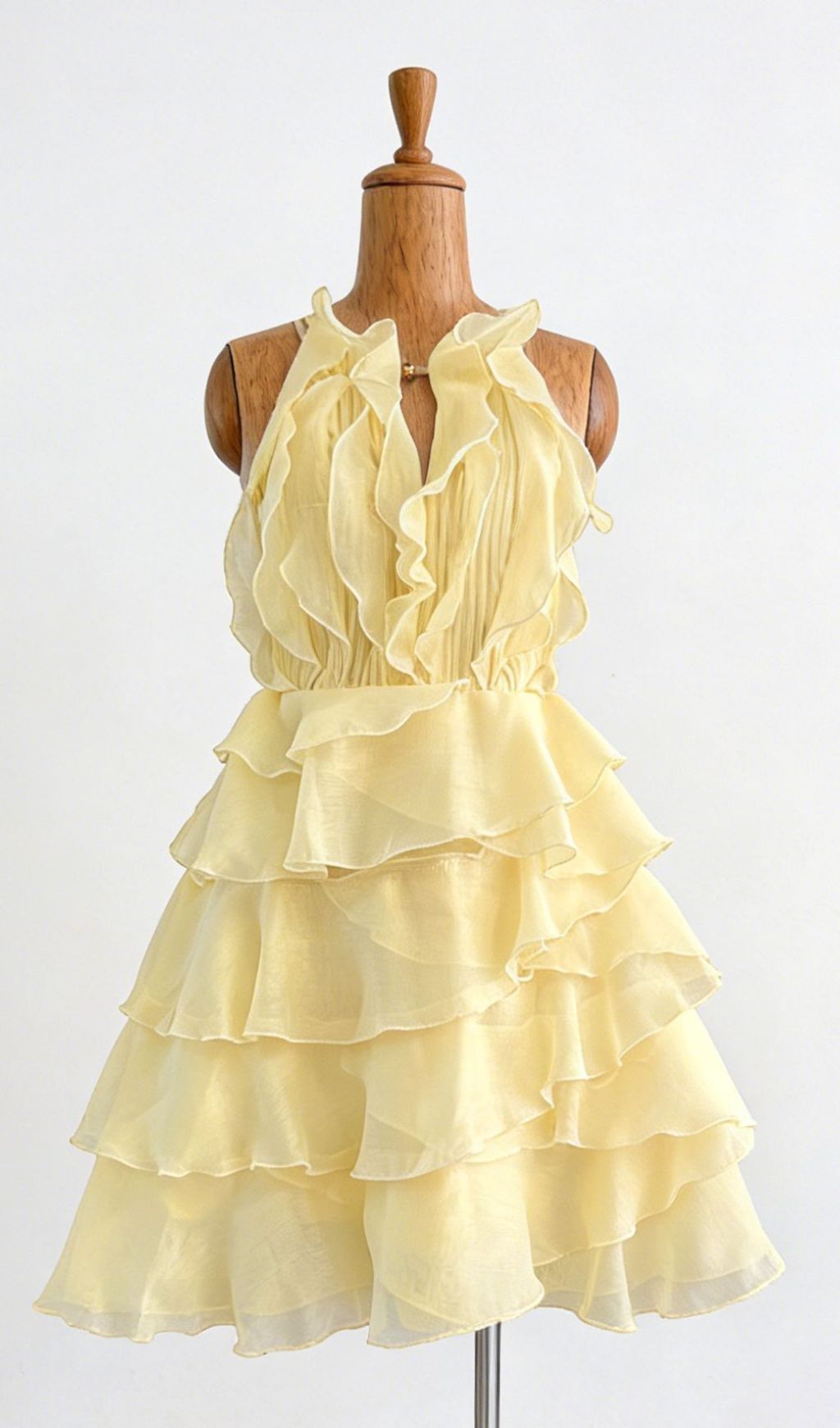 Kadyn Halter Ruffle Mini Dress