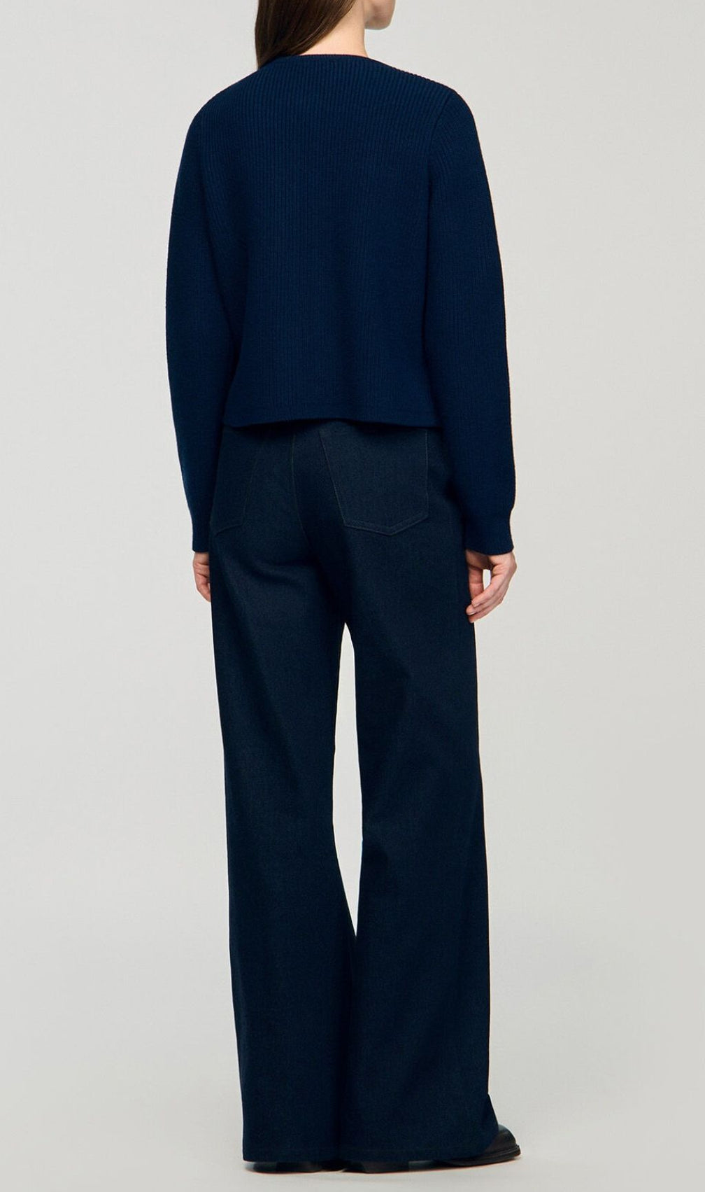 Hedvig Denim Detail Knit Cardigan