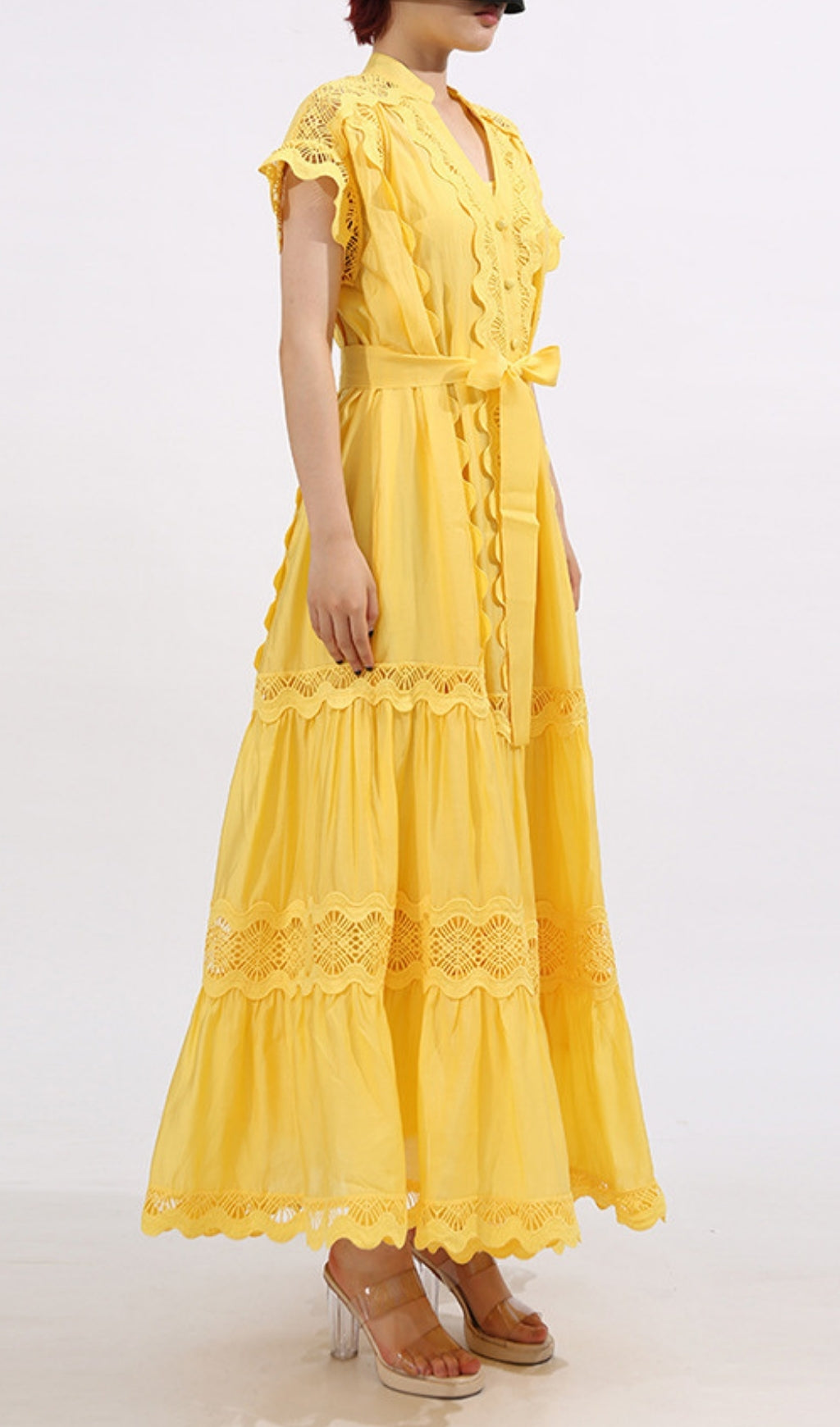 Fritzi V-Neck Maxi Dress