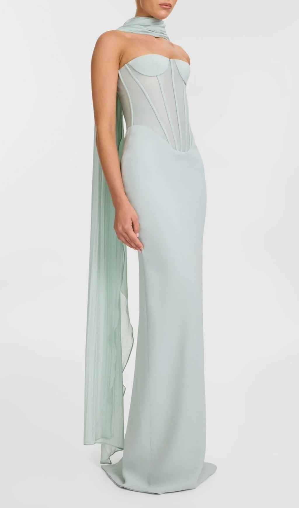 Eston Strapless Corset Maxi Dress