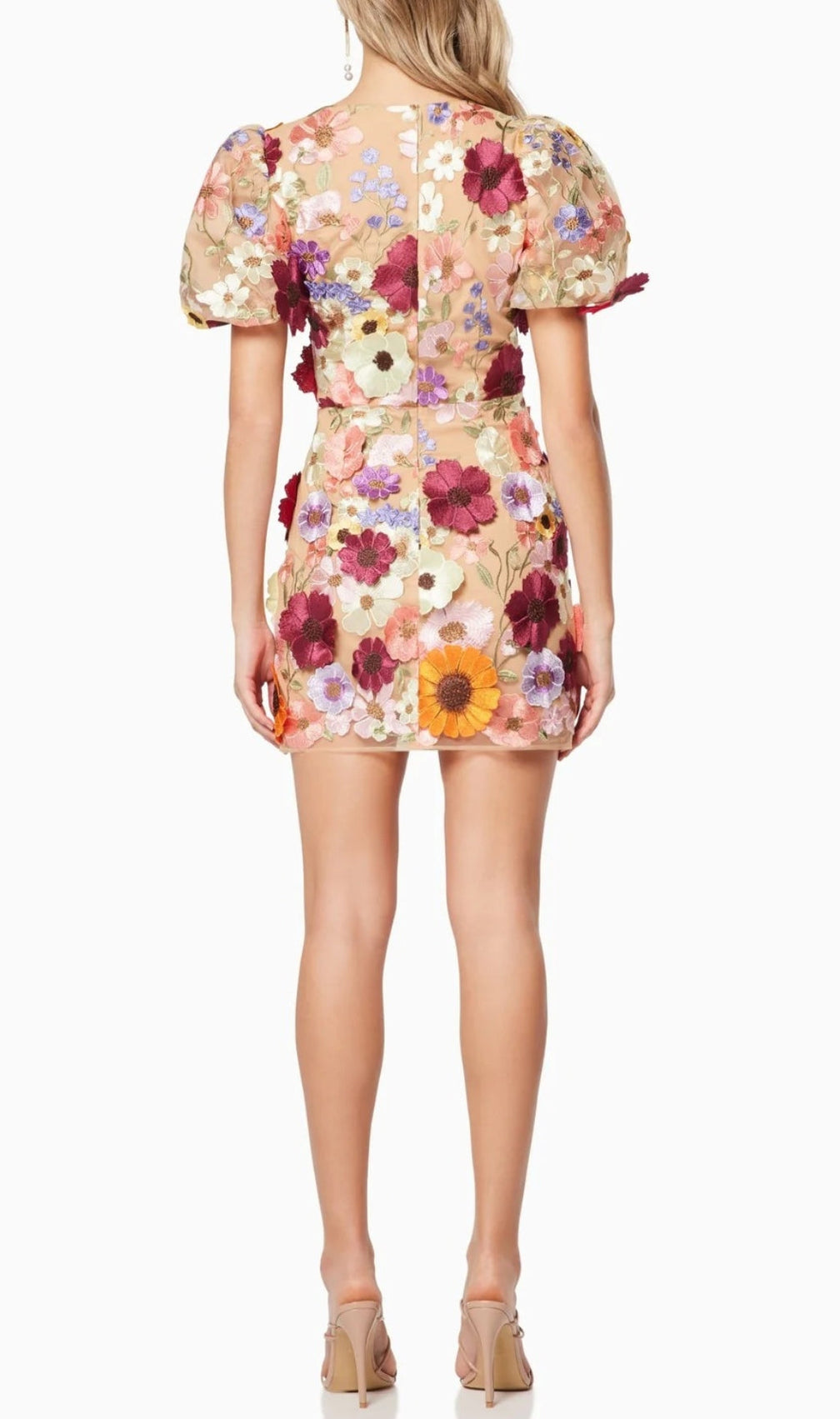 Aliya 3D Floral Mini Dress