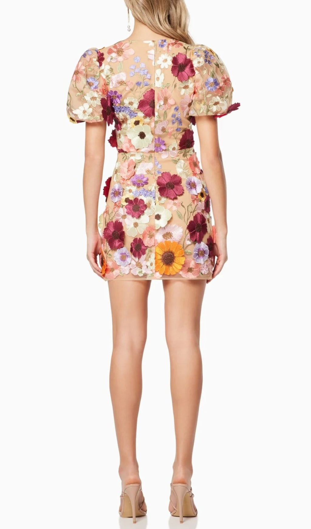 Aliya 3D Floral Mini Dress