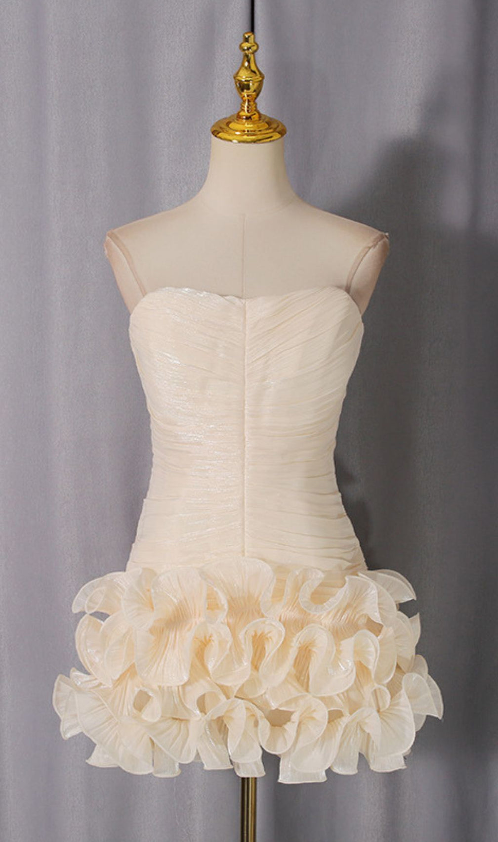 Jacoba Strapless Ruffle Mini Dress: Elegant, Flirty & Party-Ready