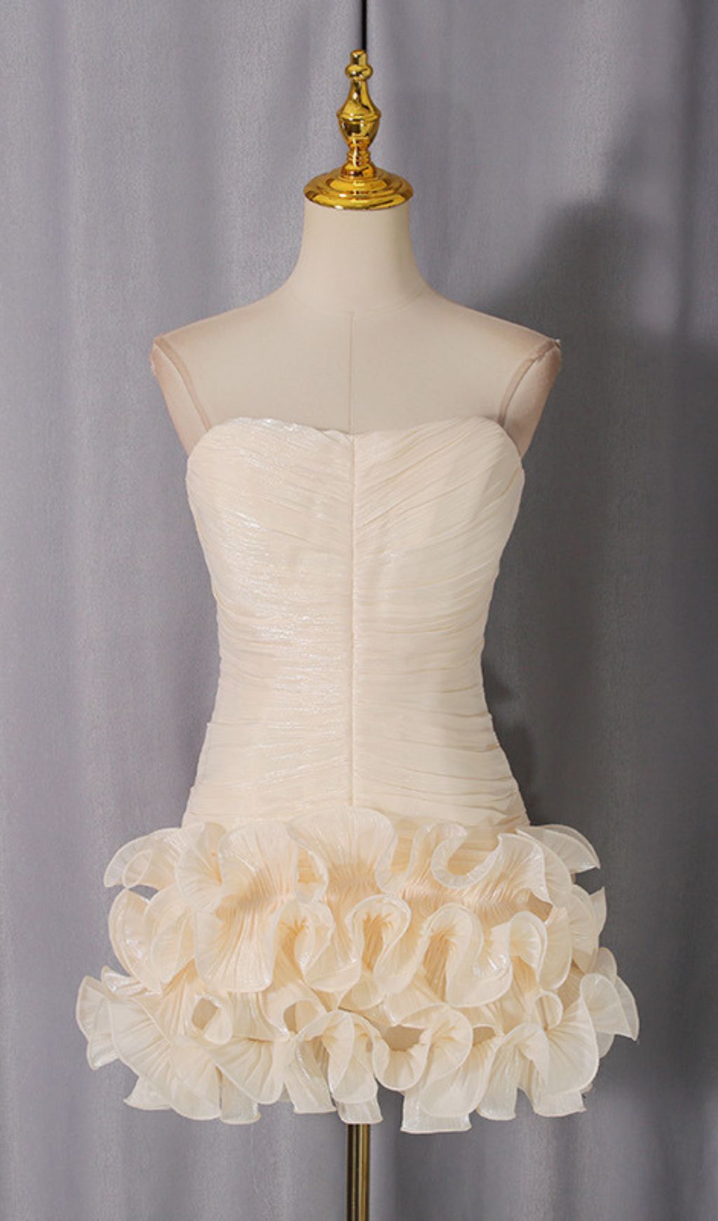 Jacoba Strapless Ruffle Mini Dress: Elegant, Flirty & Party-Ready