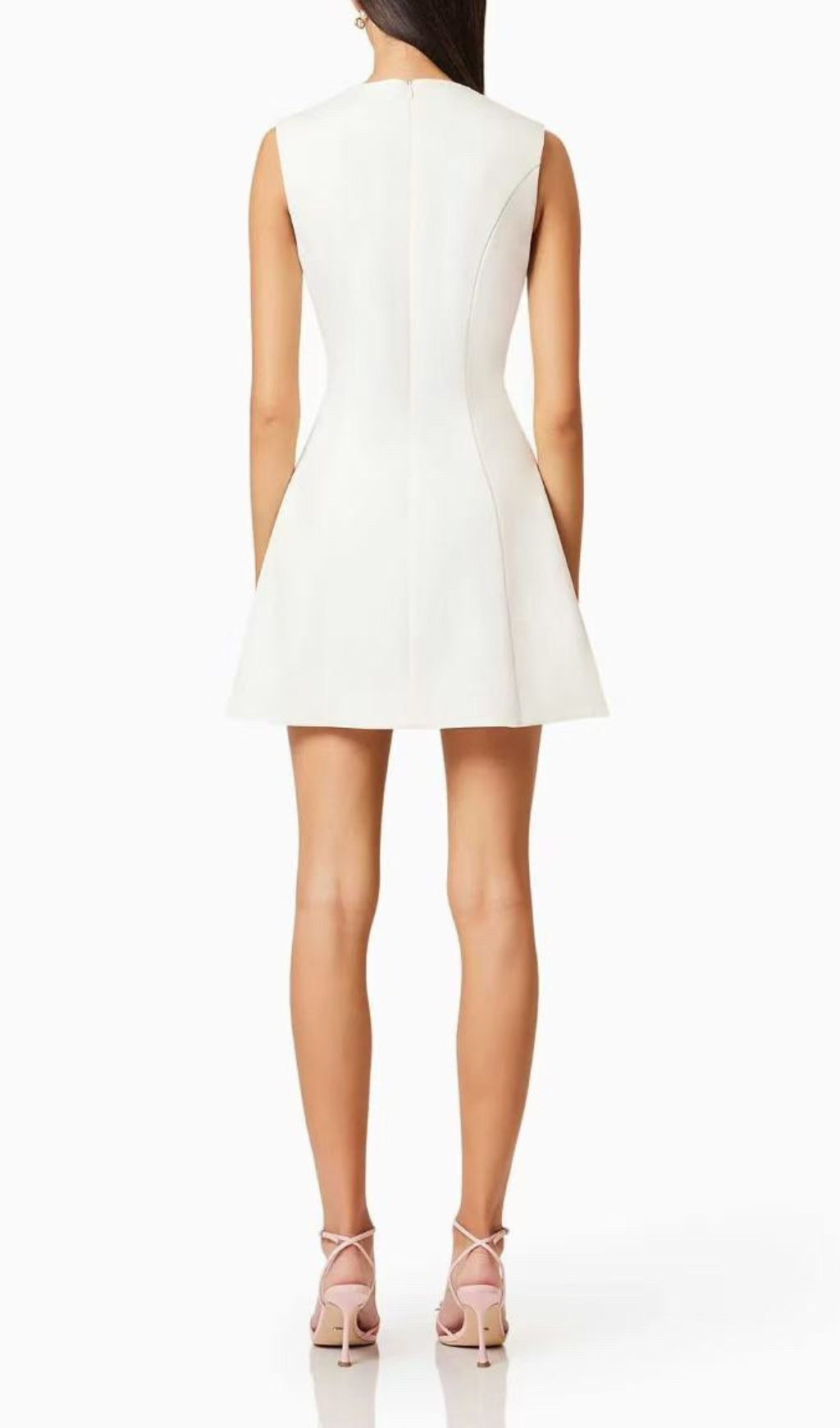 Erica White Flower Mini Dress