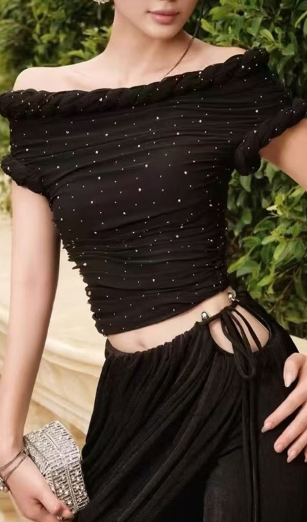 Hayley Off-Shoulder Crop Top