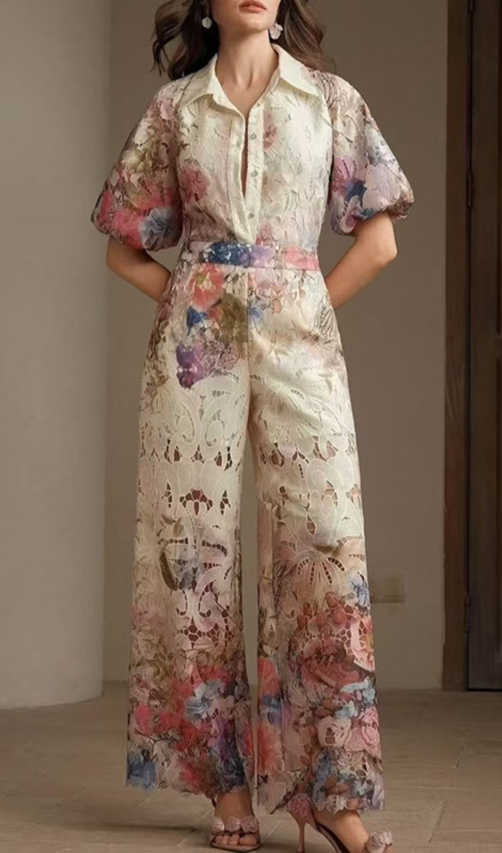 Gayora Flower Printed Two-Piece Set