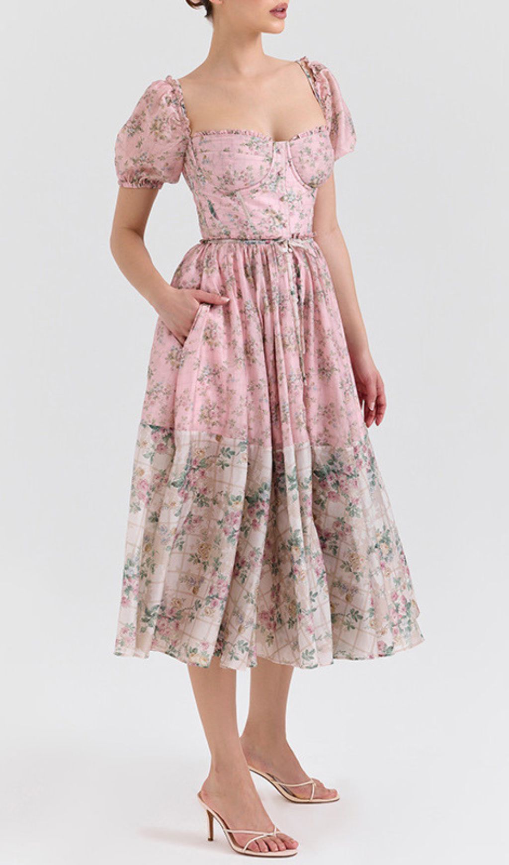 Emke Floral Midi Dress