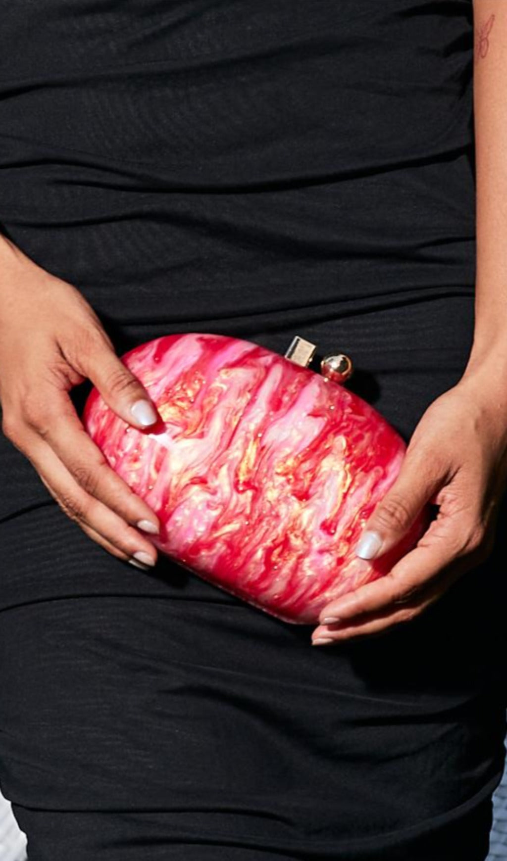 Pearlescent Acrylic Clutch