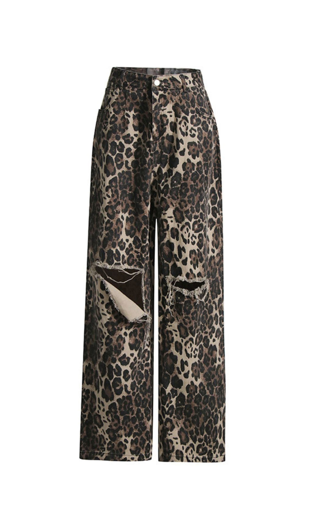 Jada Leopard Denim Pants