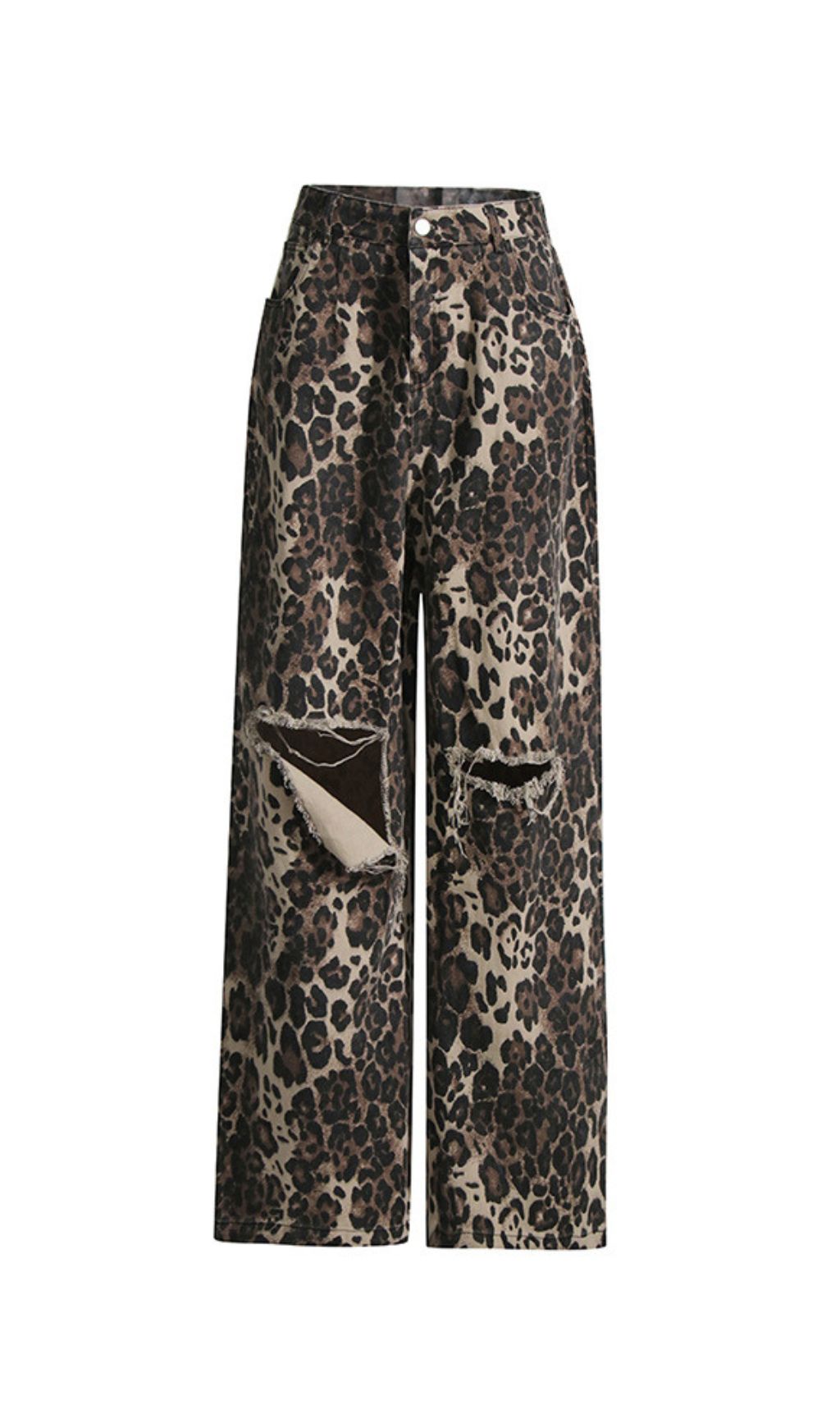 Jada Leopard Denim Pants