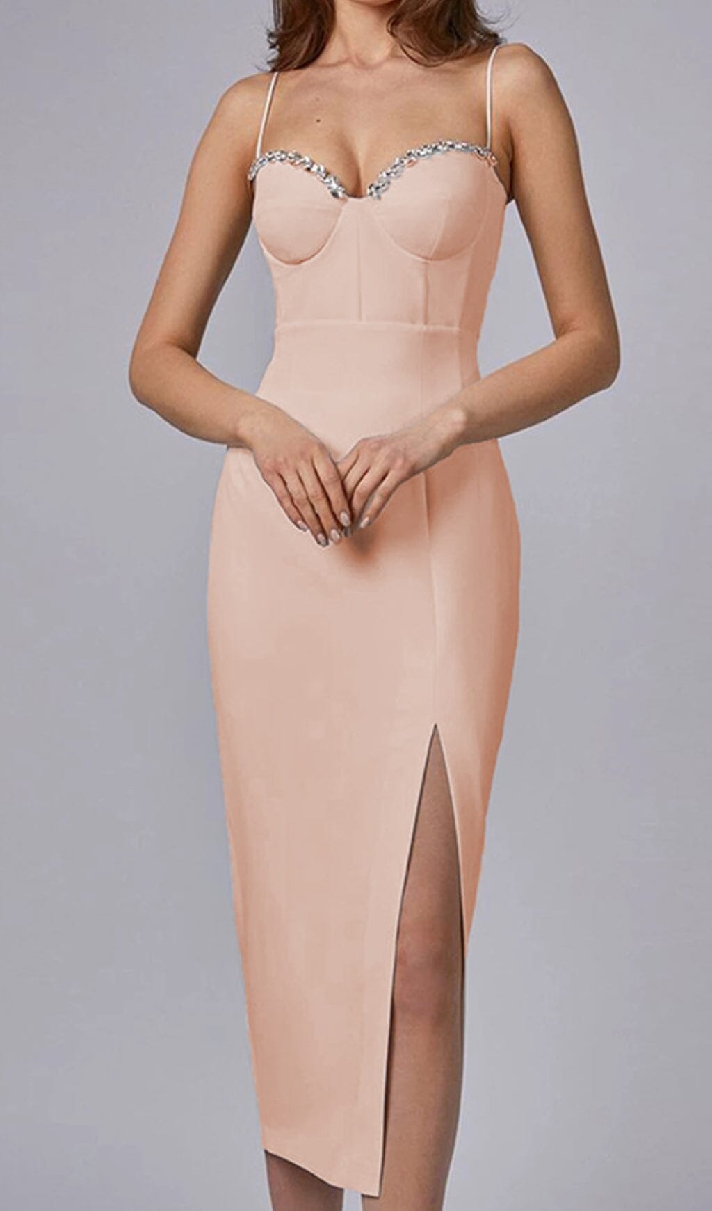 Strappy Slim Midi Dress