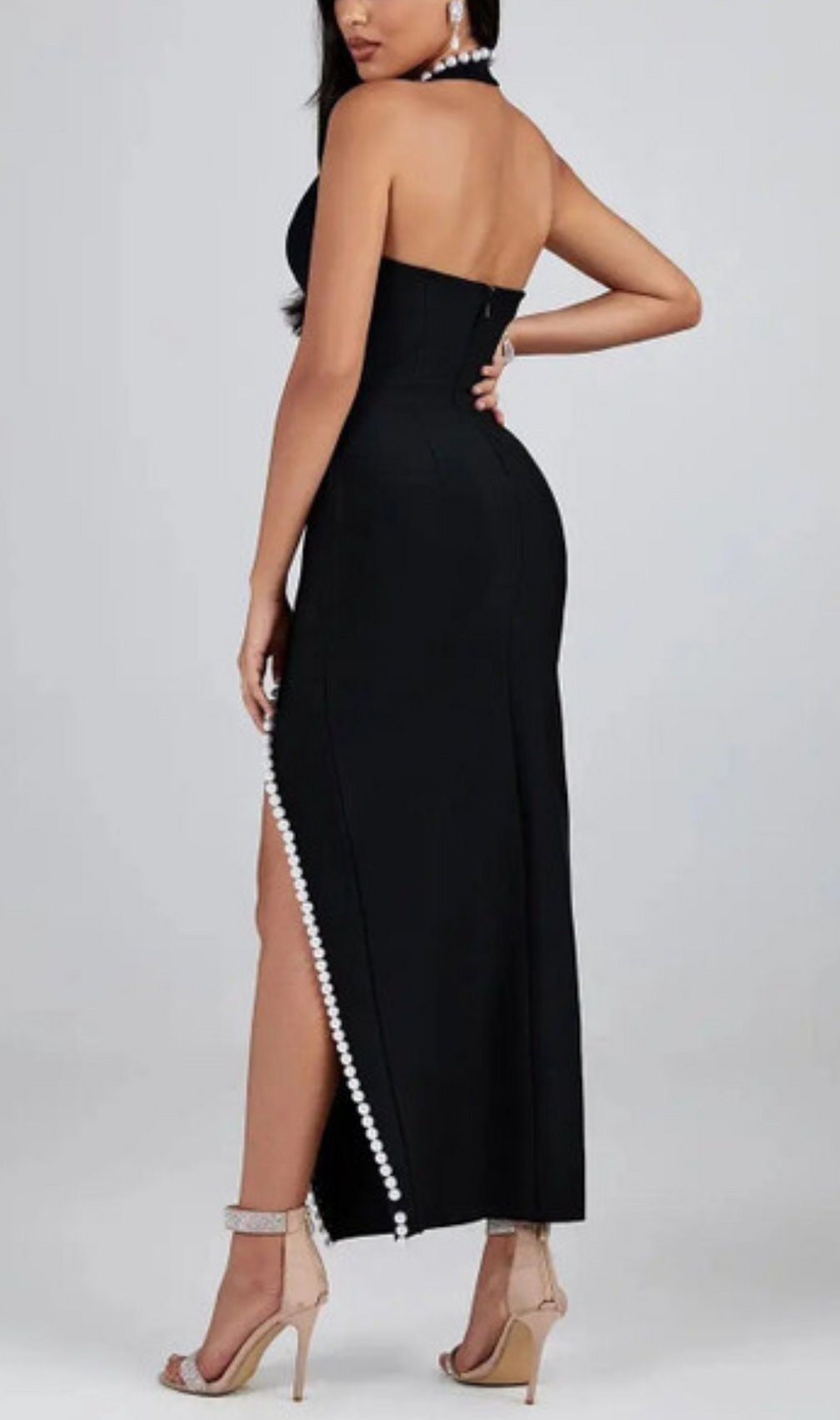 Aglaia Black Pearl Maxi Dress