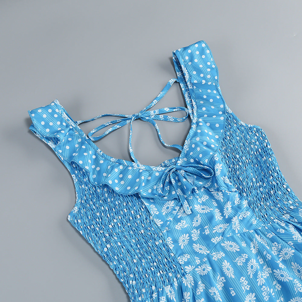 Jalena Blue Floral Mini Dress | Effortless Summer Sundress for Women