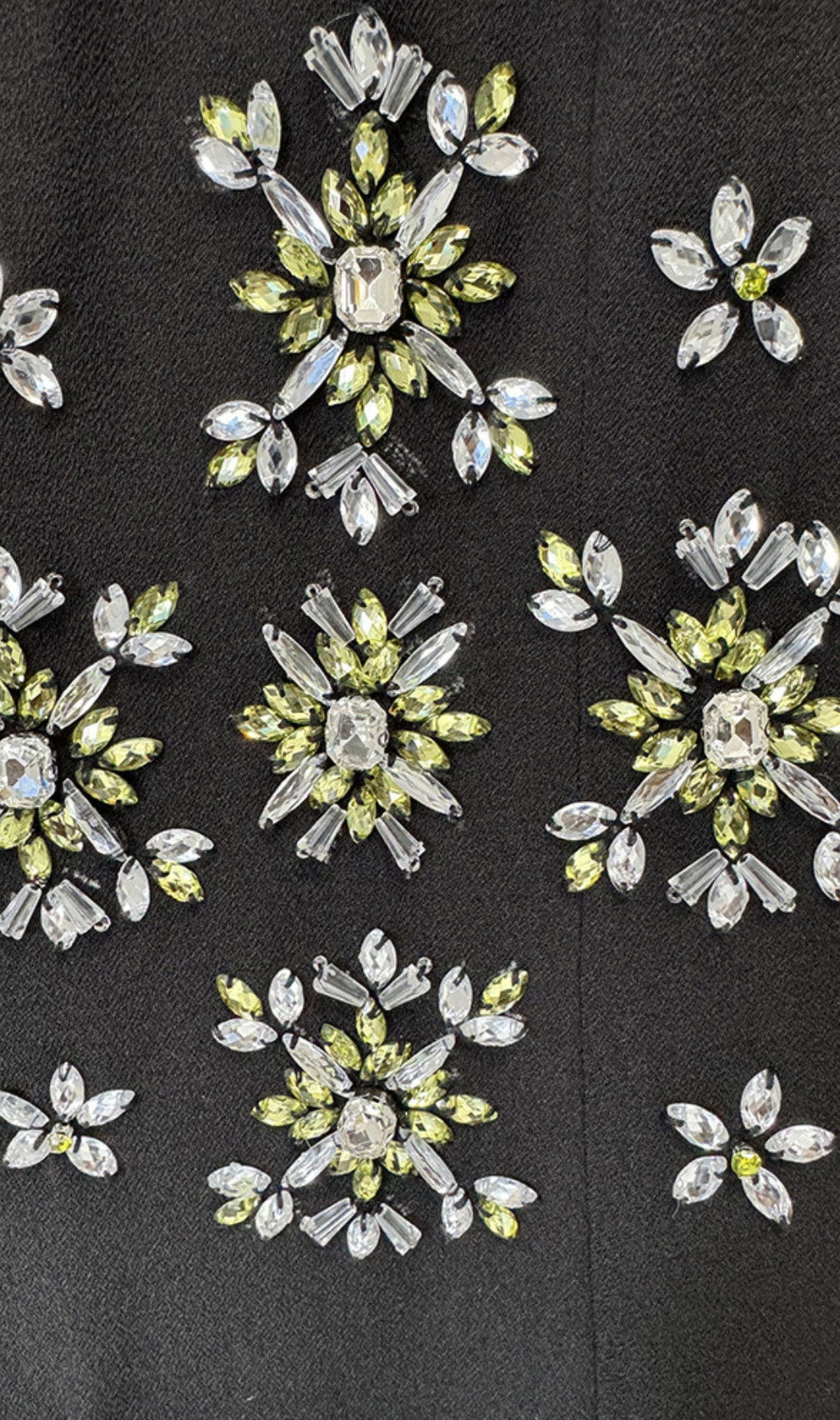 Dahl Black Long Sleeve Crystal Maxi Dress