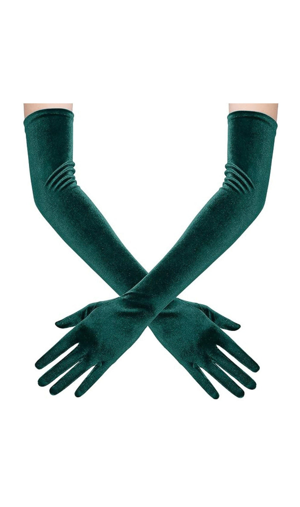 Green Velvet Gloves
