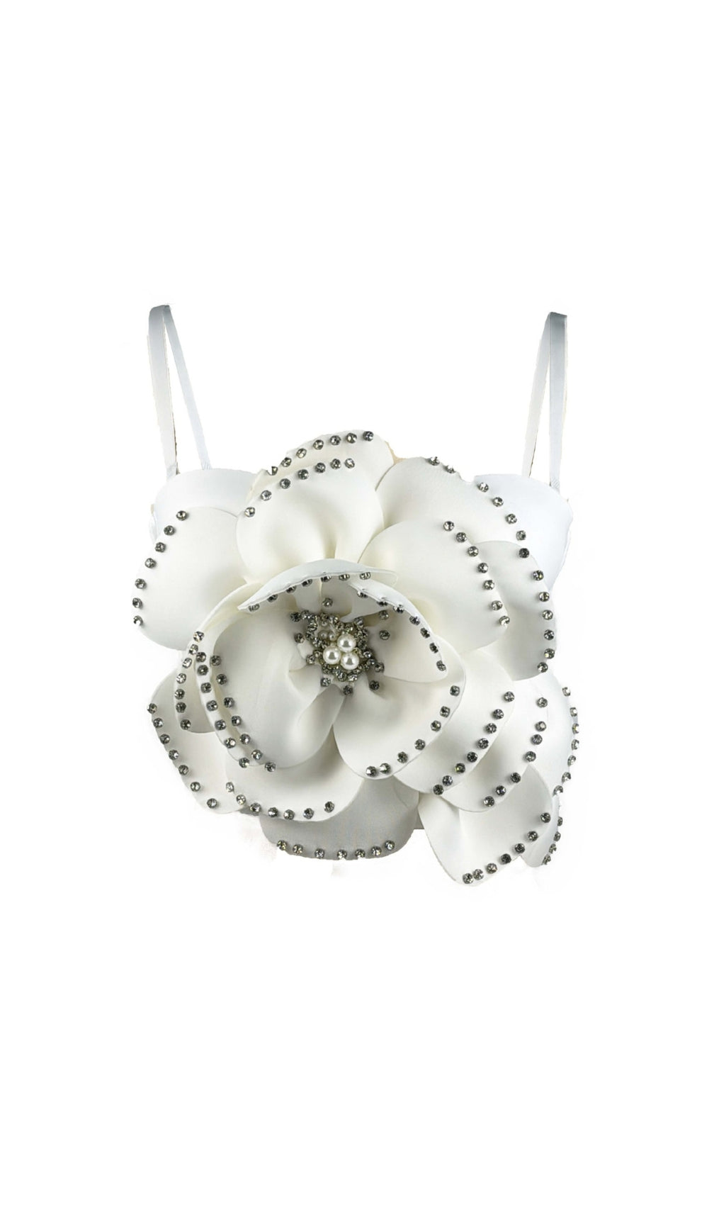 Clara Flower Rhinestone Top