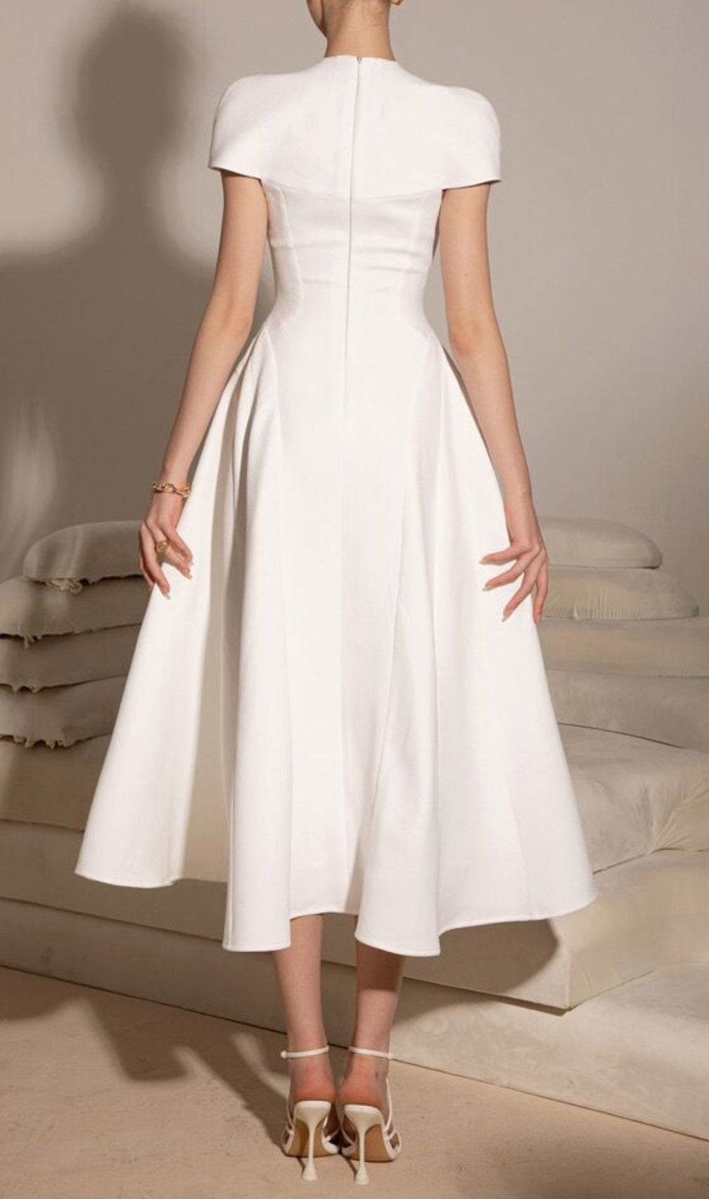 Alchemy White Midi Dress