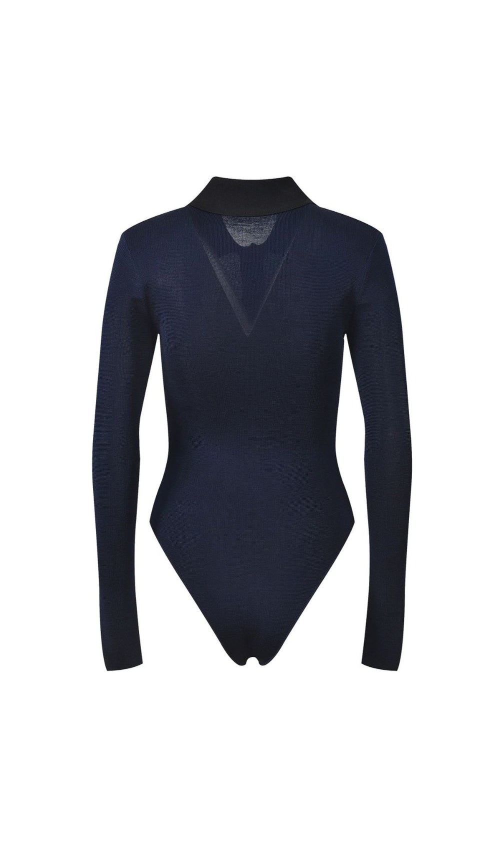 Hilal Chic Ribbed Knit Gold-Button Bodysuit